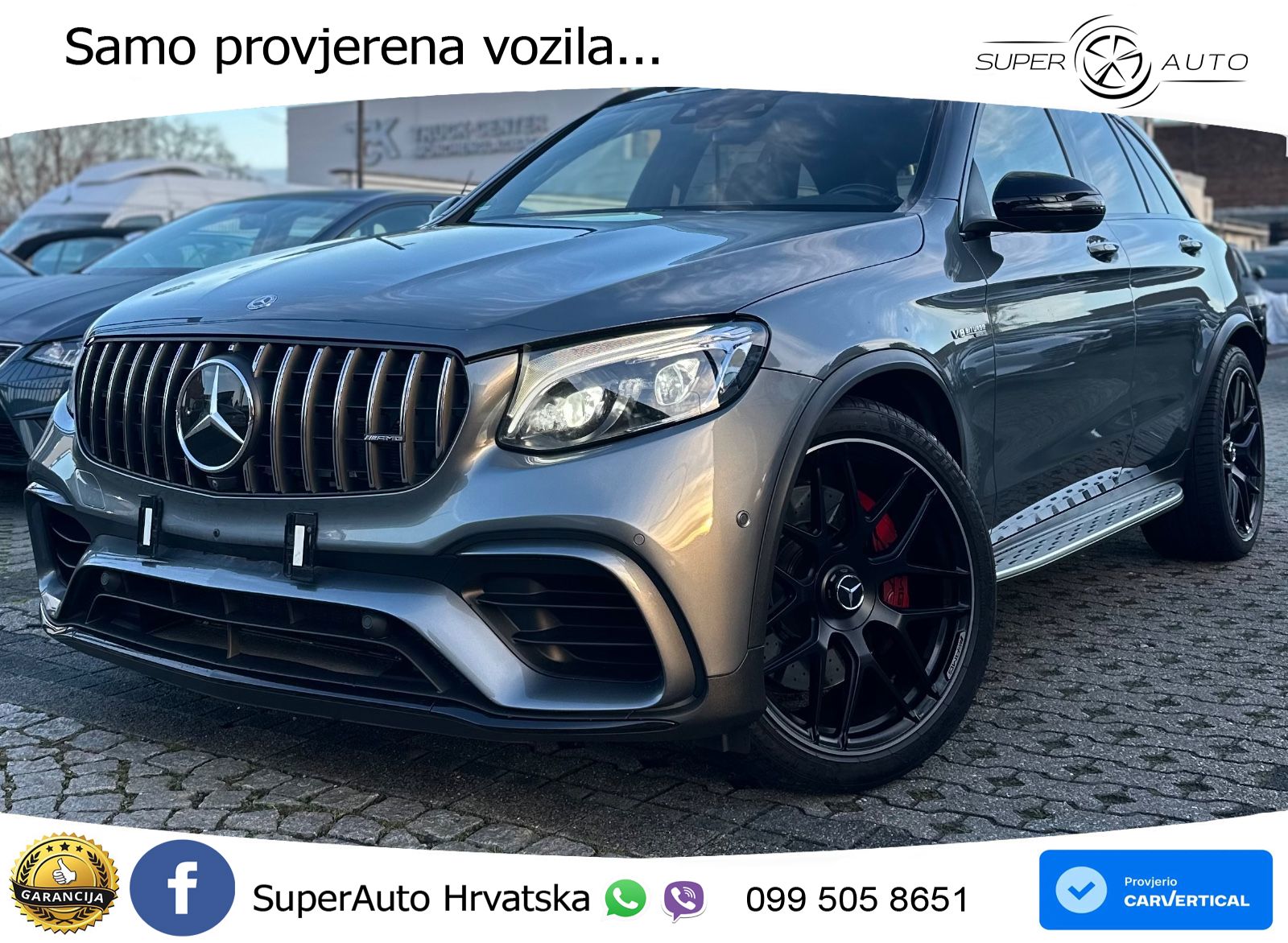 Mercedes AMG GLC 63 S V8 (510 KS) 4MATIC+ MCT ZRAČNI+ACC+GR SJED+KAM+PANO