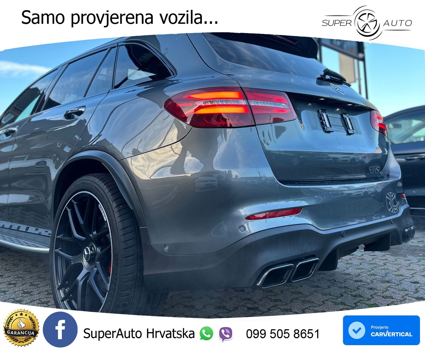 Mercedes AMG GLC 63 S V8 (510 KS) 4MATIC+ MCT ZRAČNI+ACC+GR SJED+KAM+PANO