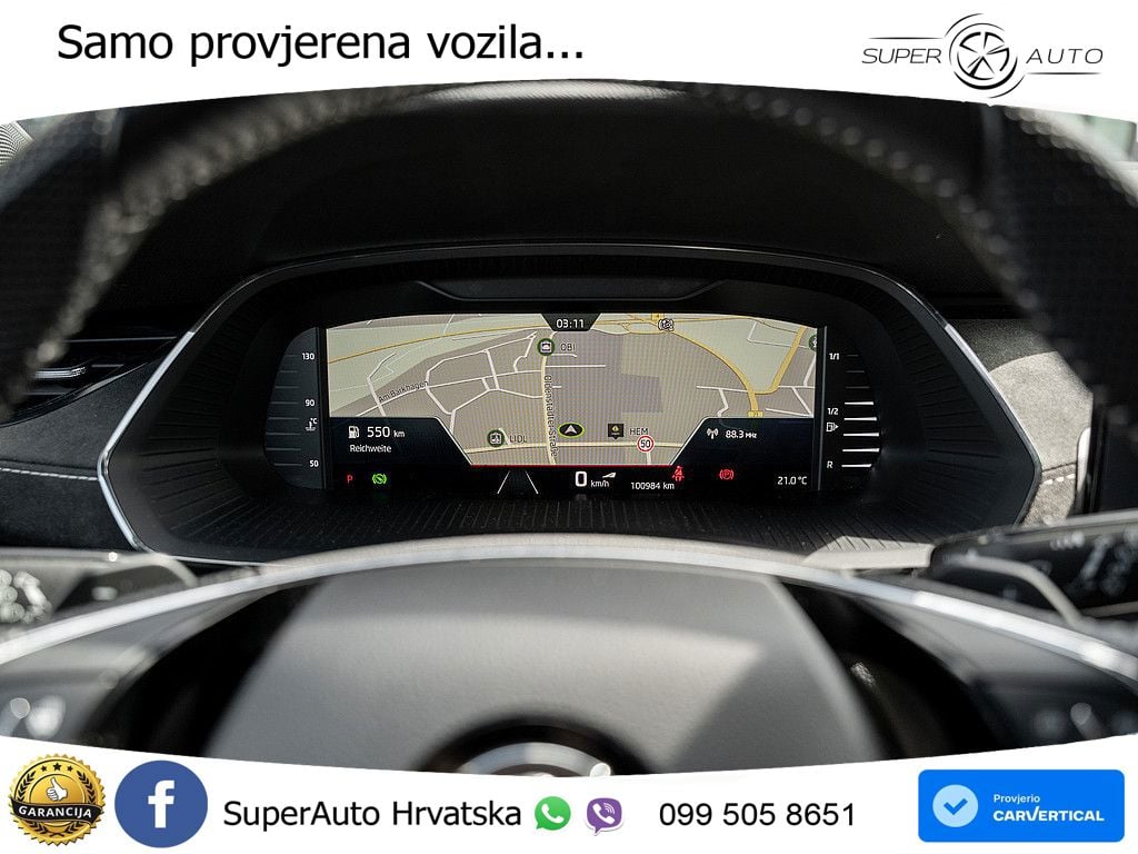 Škoda Octavia Combi RS 2.0 TDI (200 KS) 4x4 DSG LED+GR SJED+ACC