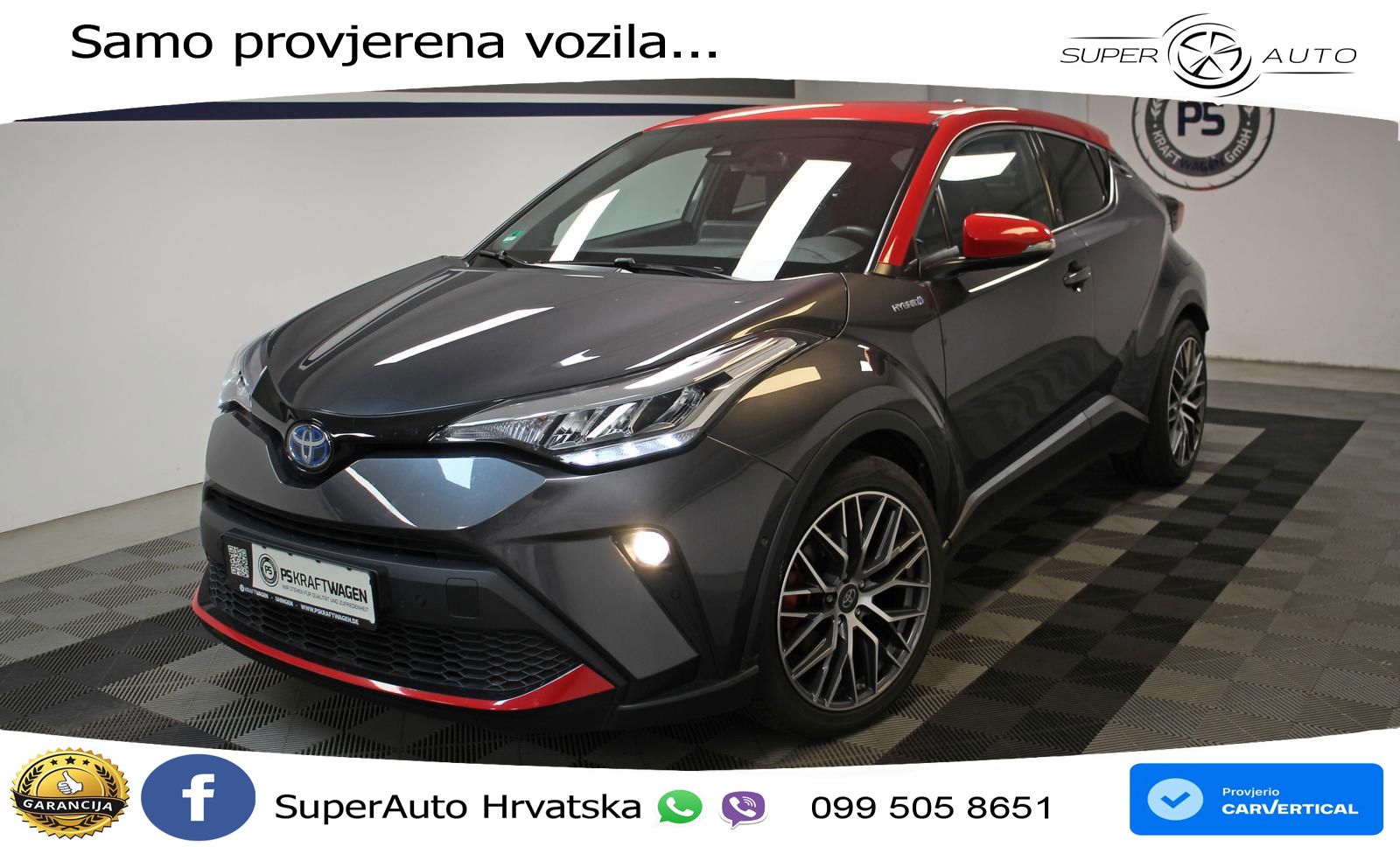 Toyota C-HR 2.0 (184 KS) Hybrid e-CVT LED+GR SJED+ACC