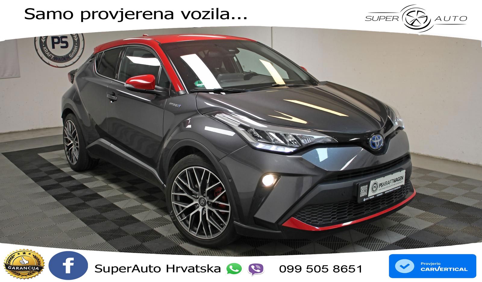 Toyota C-HR 2.0 (184 KS) Hybrid e-CVT LED+GR SJED+ACC