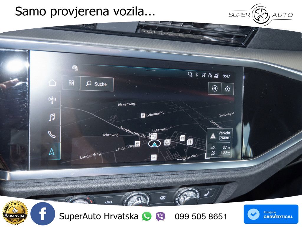 Audi Q3 II Sportback 40 TFSI (190 KS) quattro S tronic S line LED+GR SJED+ACC