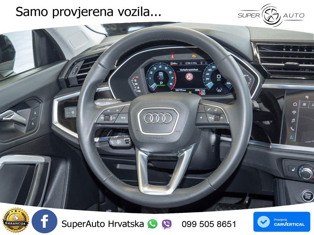 Audi Q3 II Sportback 40 TFSI (190 KS) quattro S tronic S line LED+GR SJED+ACC