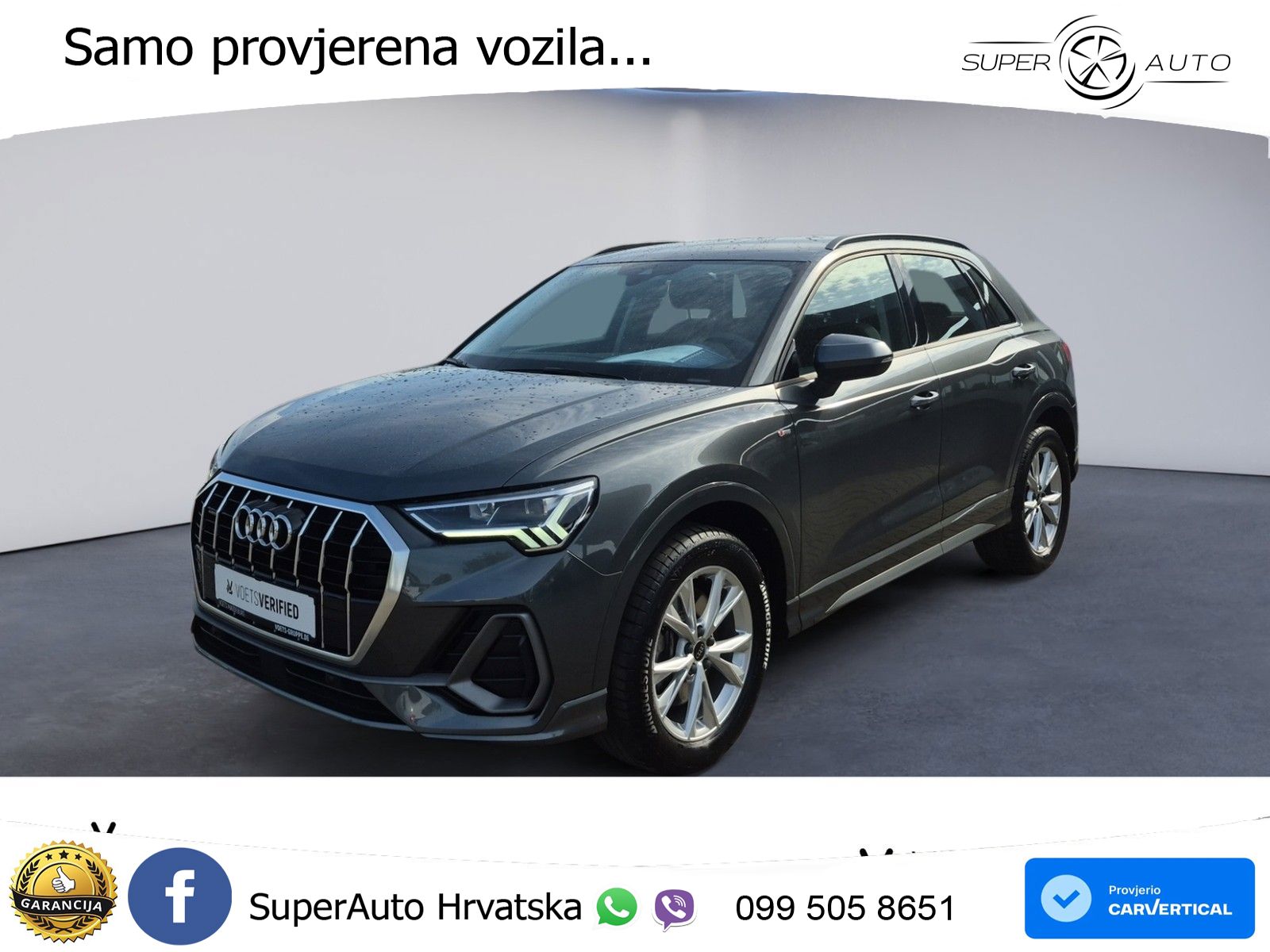 Audi Q3 40 TFSI (190 KS) quattro S tronic S line LED+GR SJED+ACC