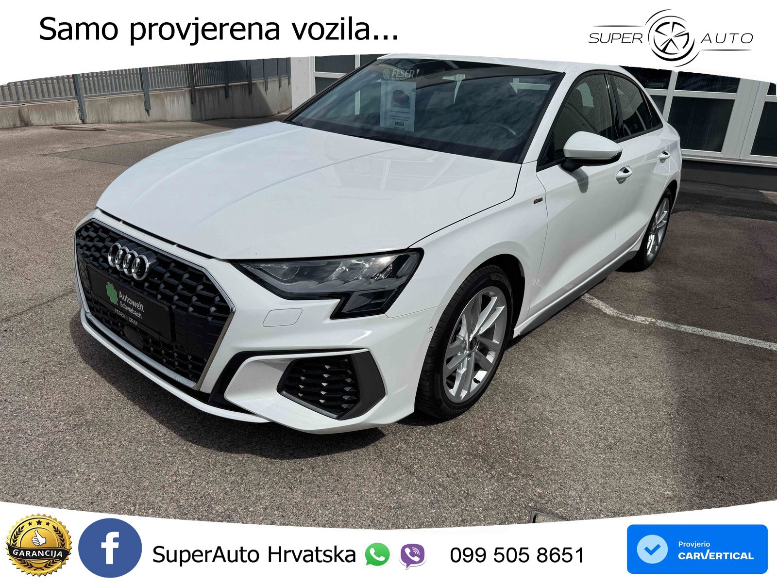 Audi A3 Limuzina 35 TDI (150 KS) S tronic S line