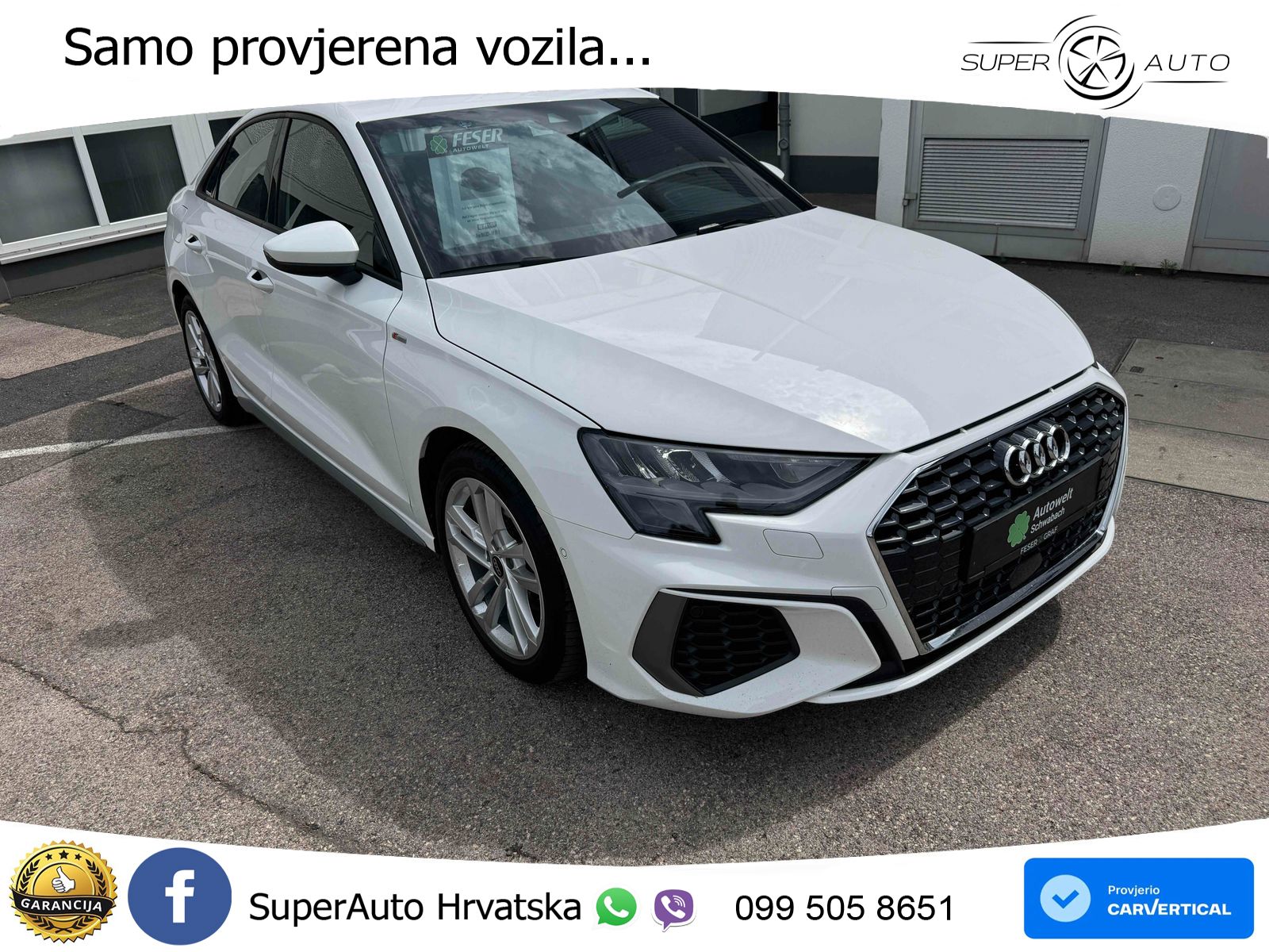 Audi A3 Limuzina 35 TDI (150 KS) S tronic S line