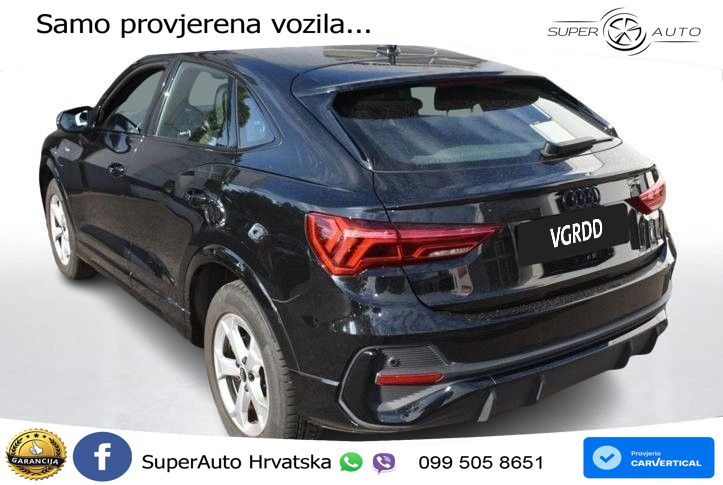 Audi Q3 Sportback 45 TFSIe (245 KS) S tronic S line MATRIX+GR SJED+KAM