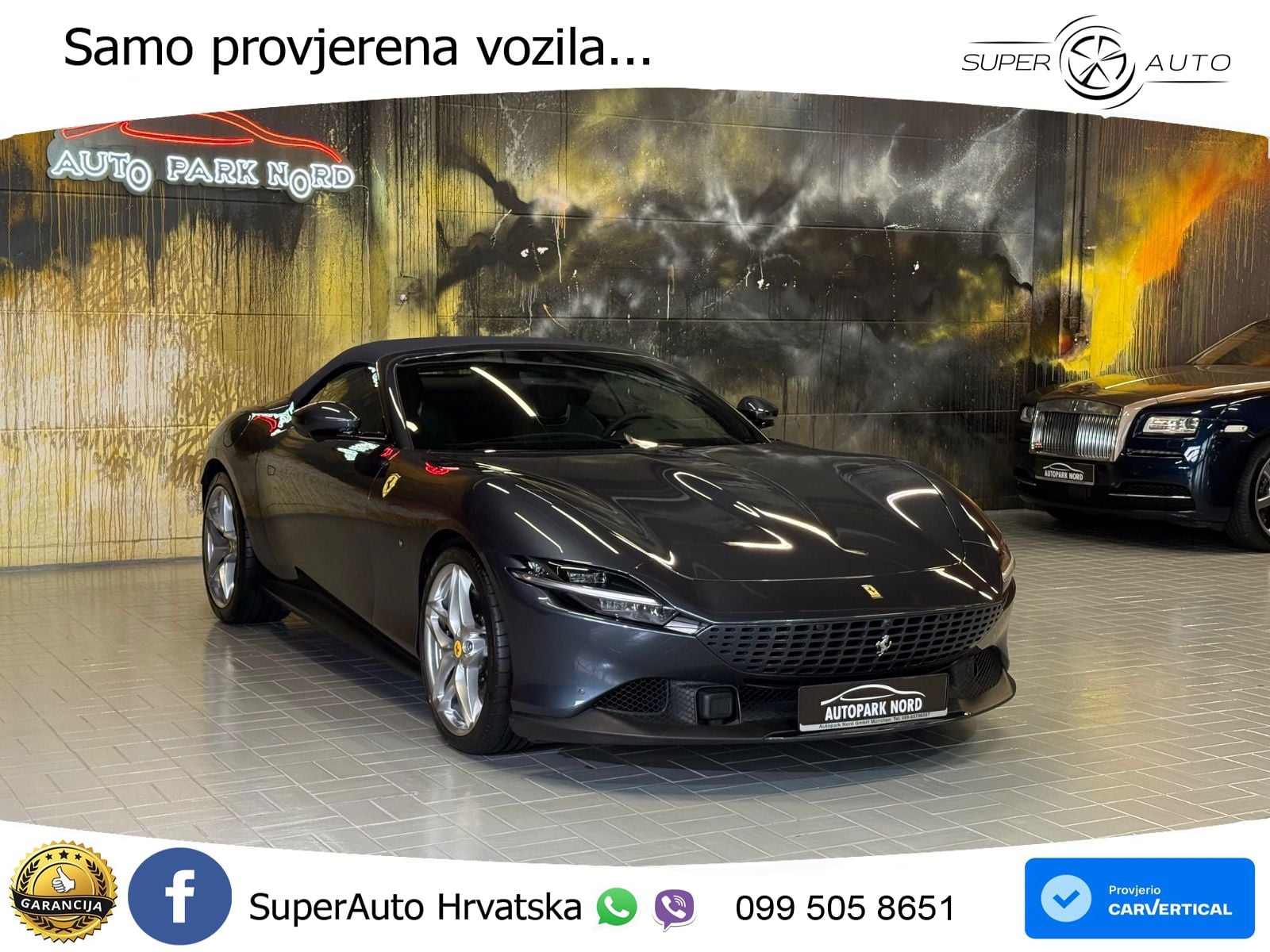 Ferrari Roma Spider 3.9 V8 (620 KS) F1 DCT LED+GR SJED+ACC