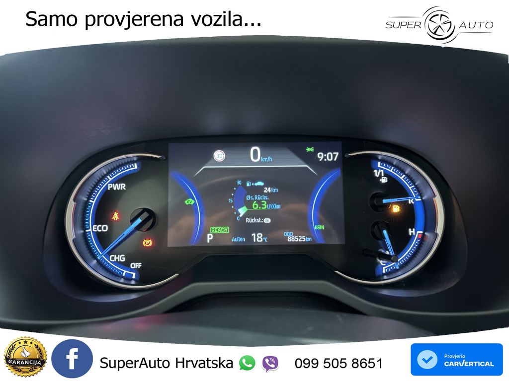Toyota RAV4 2.5 (222 KS) Hybrid E-Four e-CVT LED+GR SJED+ACC