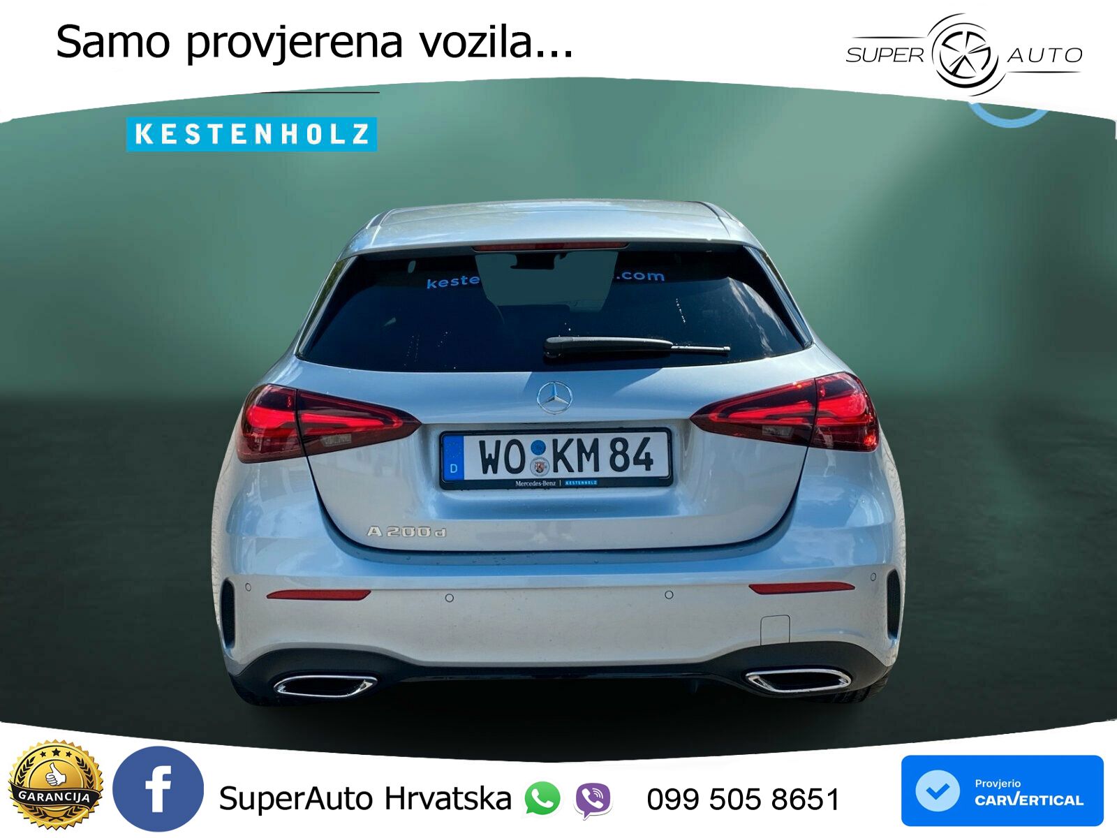 Mercedes-Benz A 200d 8G-DCT AMG LED+GR SJED+ACC