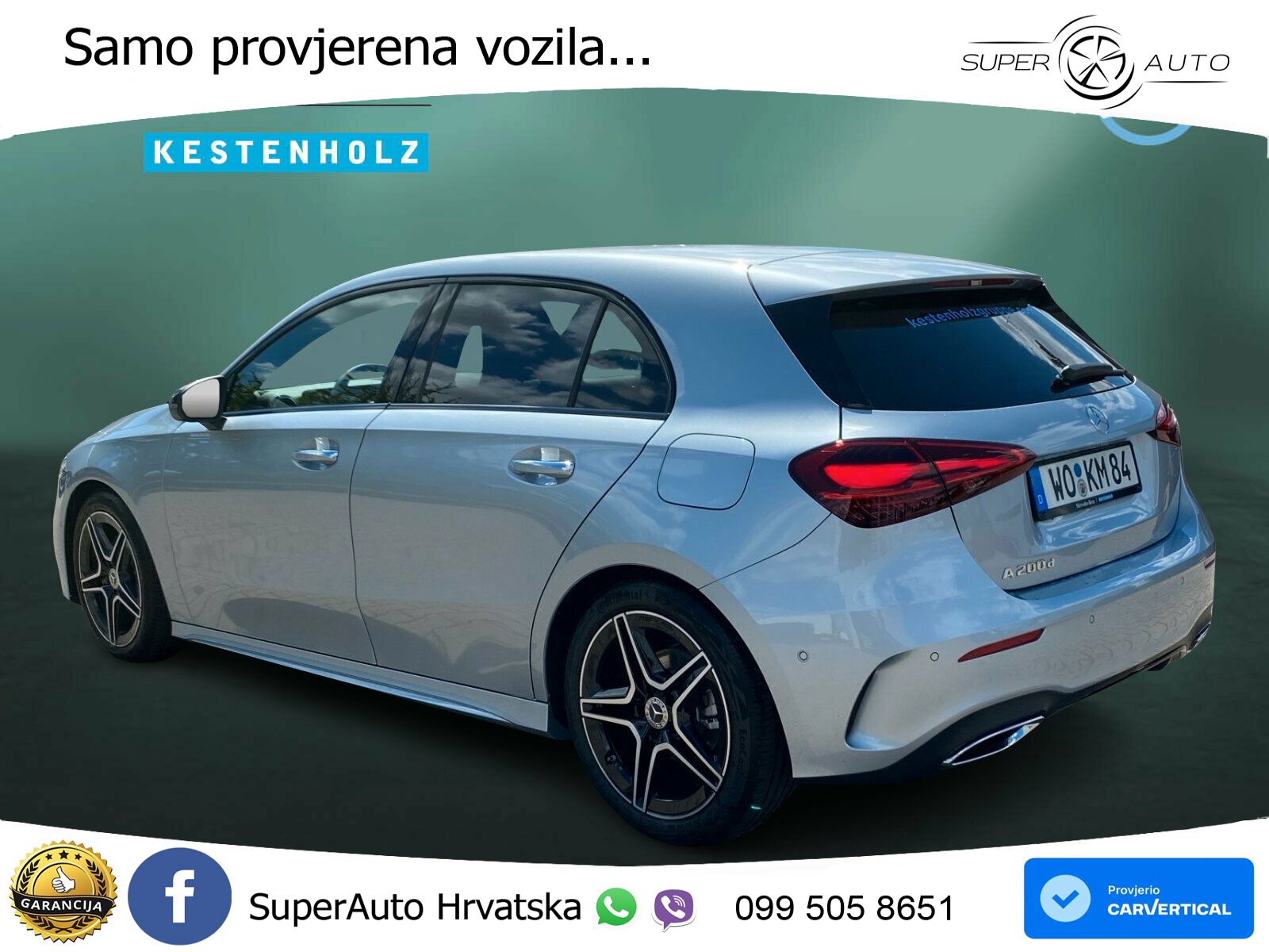 Mercedes-Benz A 200d 8G-DCT AMG LED+GR SJED+ACC