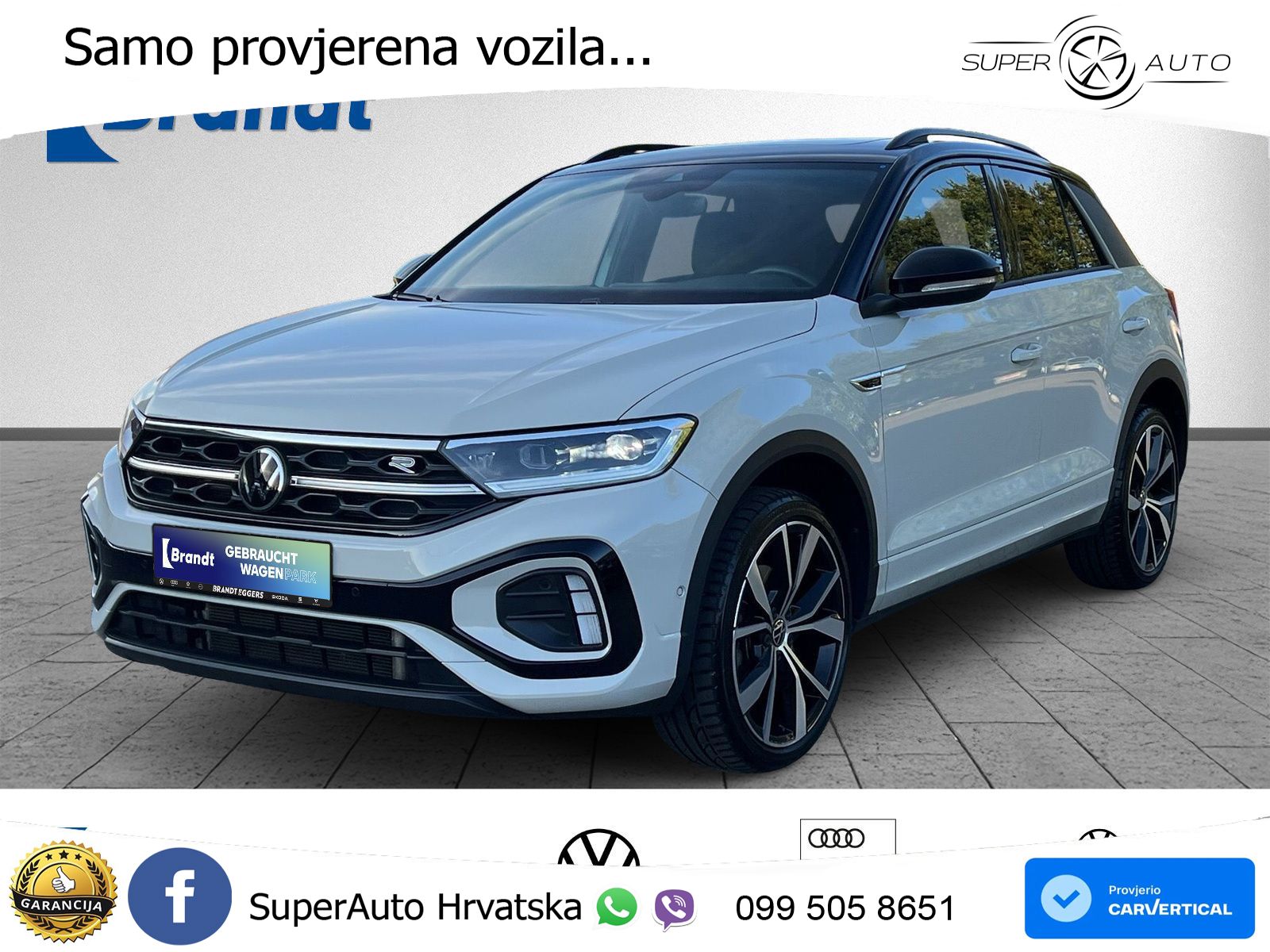 Volkswagen T-Roc 2.0 TSI (190 KS) 4M DSG R-Line LED+GR SJED+ACC