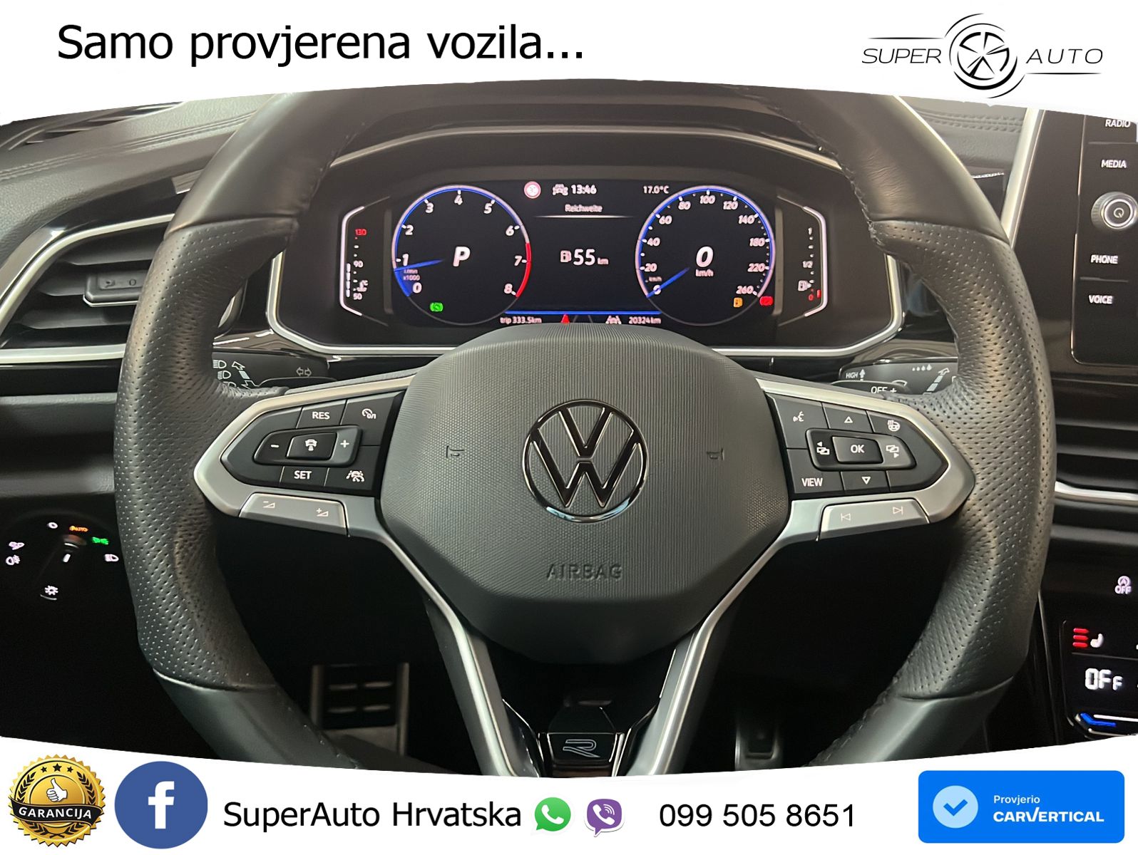 Volkswagen T-Roc 1.5 TSI (150 KS) DSG R-Line LED+GR SJED+ACC