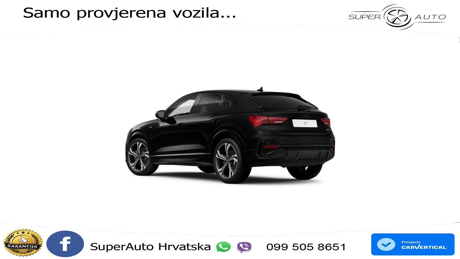 Audi Q3 Sportback 40 TFSI (190 KS) quattro S tronic S line LED+GR SJED+ACC