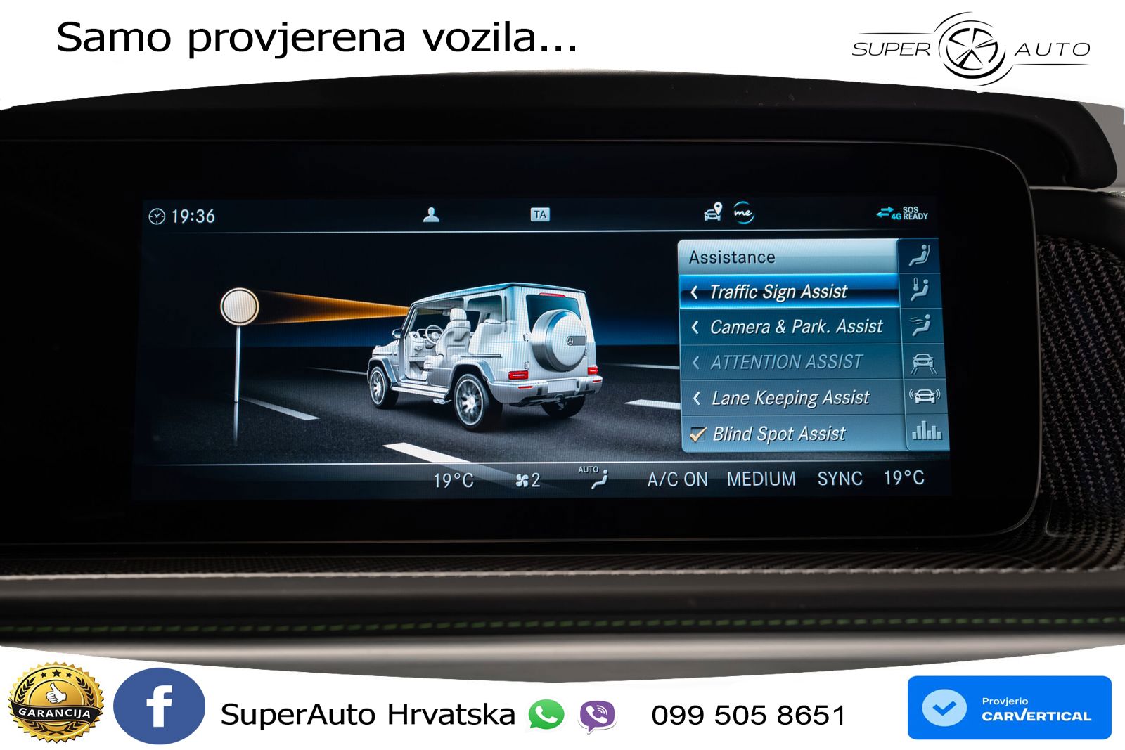 Mercedes AMG G 63 Long V8 (585 KS) 4MATIC 9G-TRONIC AMG SPEEDSHIFT TCT LED+GR SJED+ACC