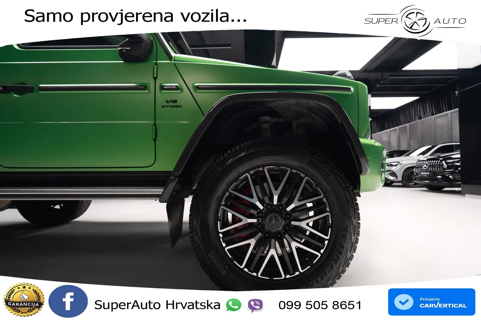 Mercedes AMG G 63 Long V8 (585 KS) 4MATIC 9G-TRONIC AMG SPEEDSHIFT TCT LED+GR SJED+ACC