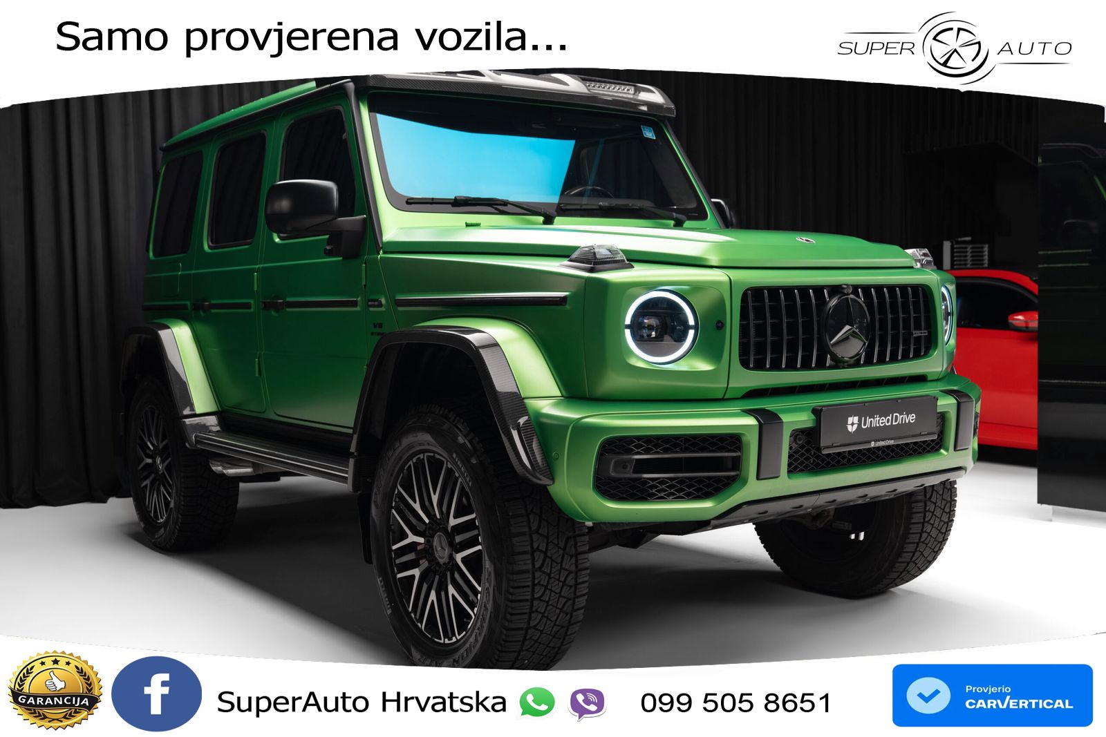 Mercedes AMG G 63 Long V8 (585 KS) 4MATIC 9G-TRONIC AMG SPEEDSHIFT TCT LED+GR SJED+ACC