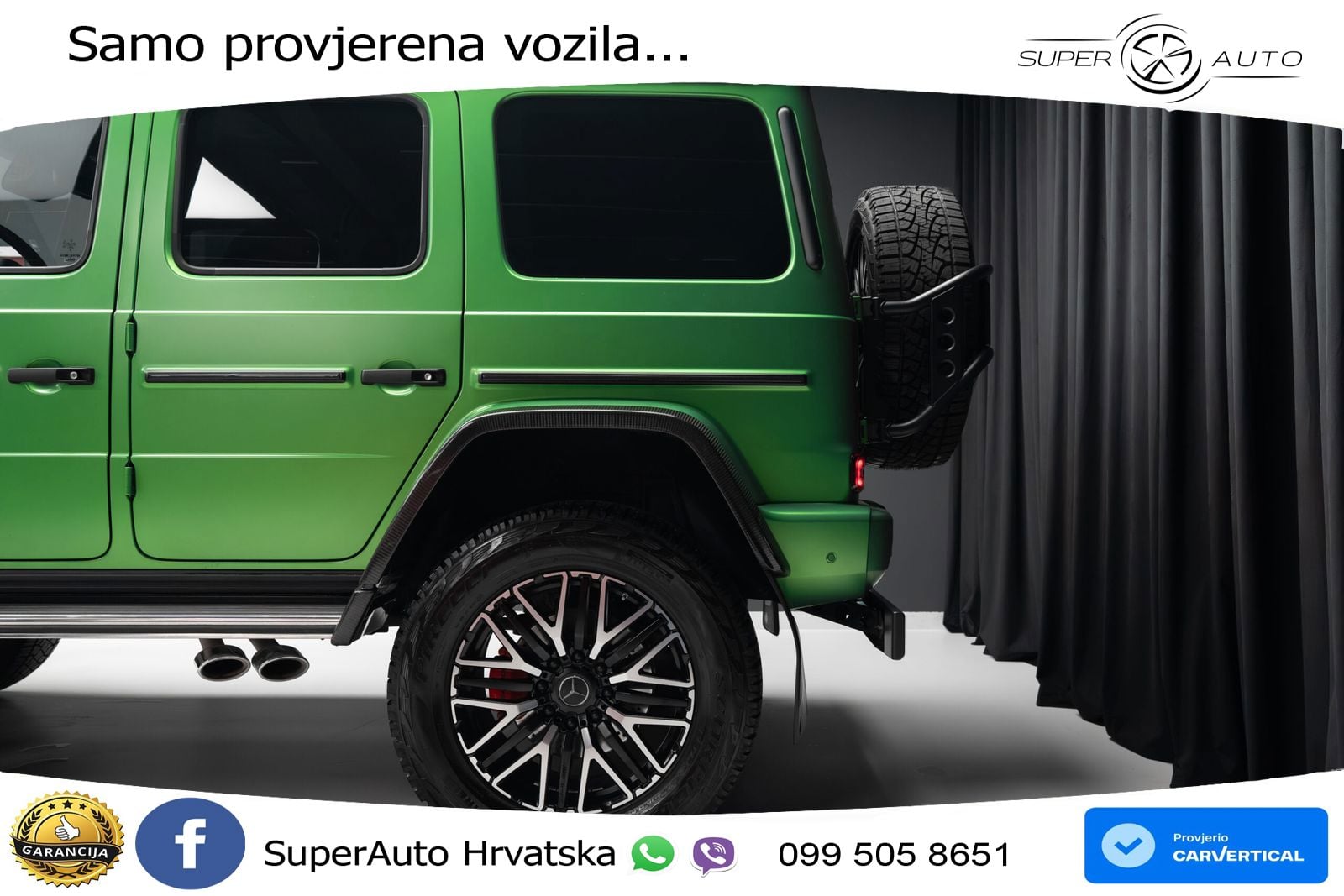 Mercedes AMG G 63 Long V8 (585 KS) 4MATIC 9G-TRONIC AMG SPEEDSHIFT TCT LED+GR SJED+ACC