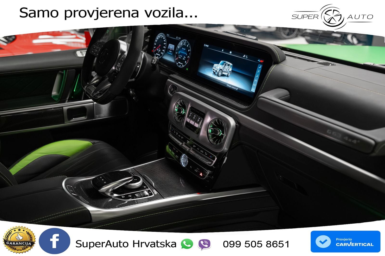 Mercedes AMG G 63 Long V8 (585 KS) 4MATIC 9G-TRONIC AMG SPEEDSHIFT TCT LED+GR SJED+ACC
