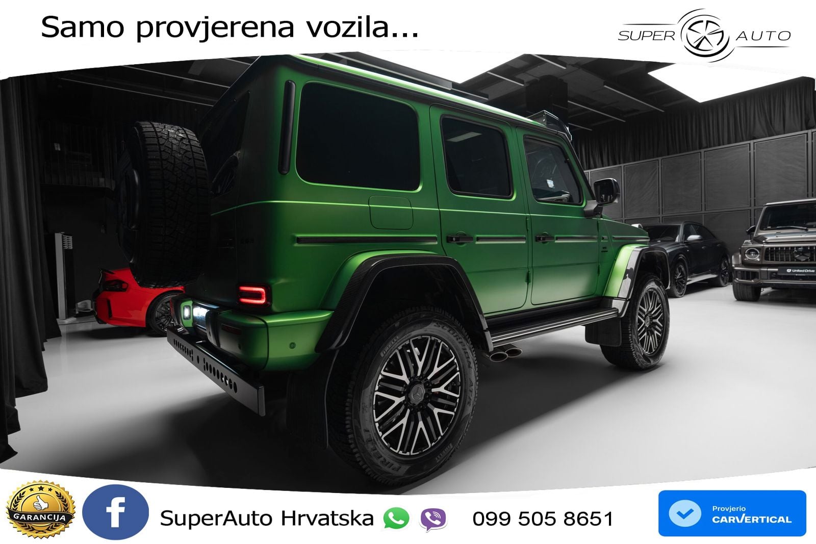 Mercedes AMG G 63 Long V8 (585 KS) 4MATIC 9G-TRONIC AMG SPEEDSHIFT TCT LED+GR SJED+ACC