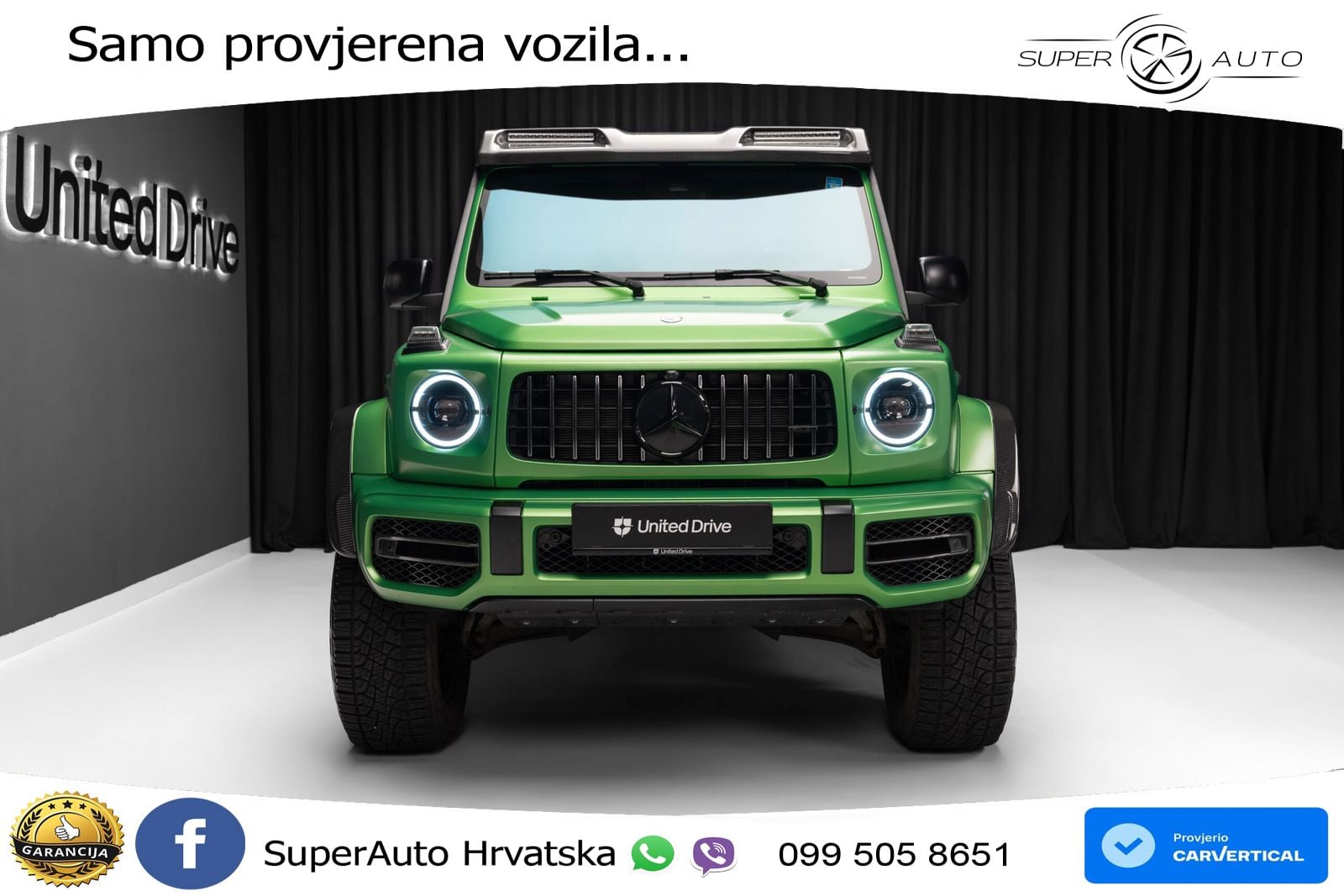 Mercedes AMG G 63 Long V8 (585 KS) 4MATIC 9G-TRONIC AMG SPEEDSHIFT TCT LED+GR SJED+ACC