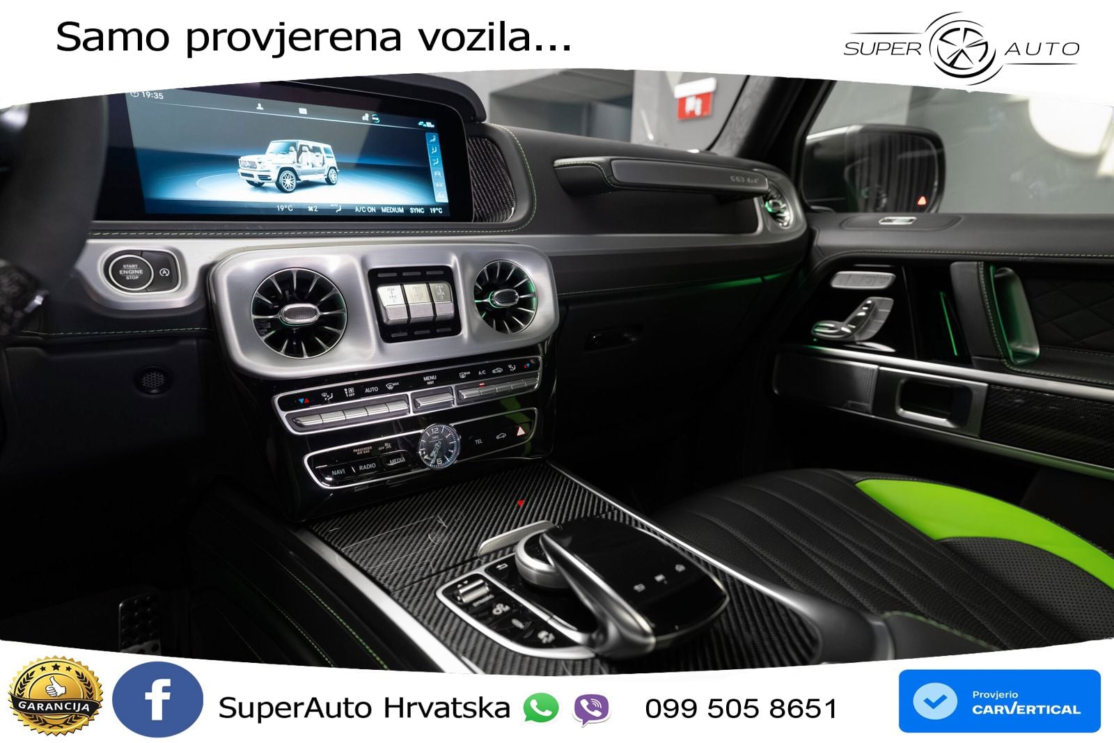 Mercedes AMG G 63 Long V8 (585 KS) 4MATIC 9G-TRONIC AMG SPEEDSHIFT TCT LED+GR SJED+ACC