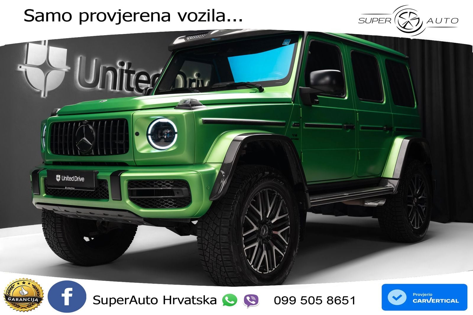 Mercedes AMG G 63 Long V8 (585 KS) 4MATIC 9G-TRONIC AMG SPEEDSHIFT TCT LED+GR SJED+ACC