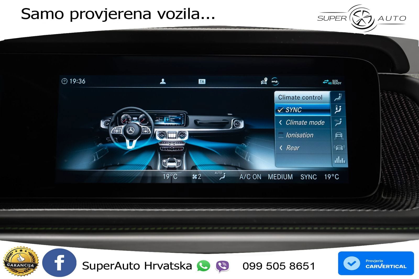 Mercedes AMG G 63 Long V8 (585 KS) 4MATIC 9G-TRONIC AMG SPEEDSHIFT TCT LED+GR SJED+ACC