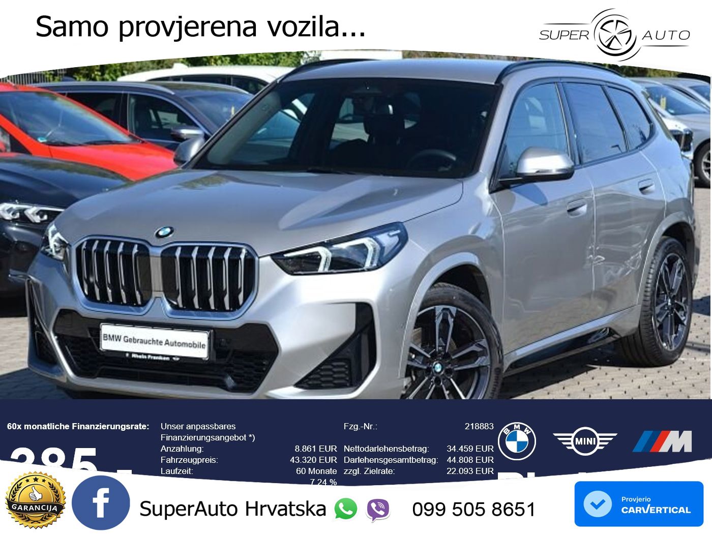 BMW X1 20i (170 KS) sDrive Steptronic M Sport LED+GR SJED+ACC