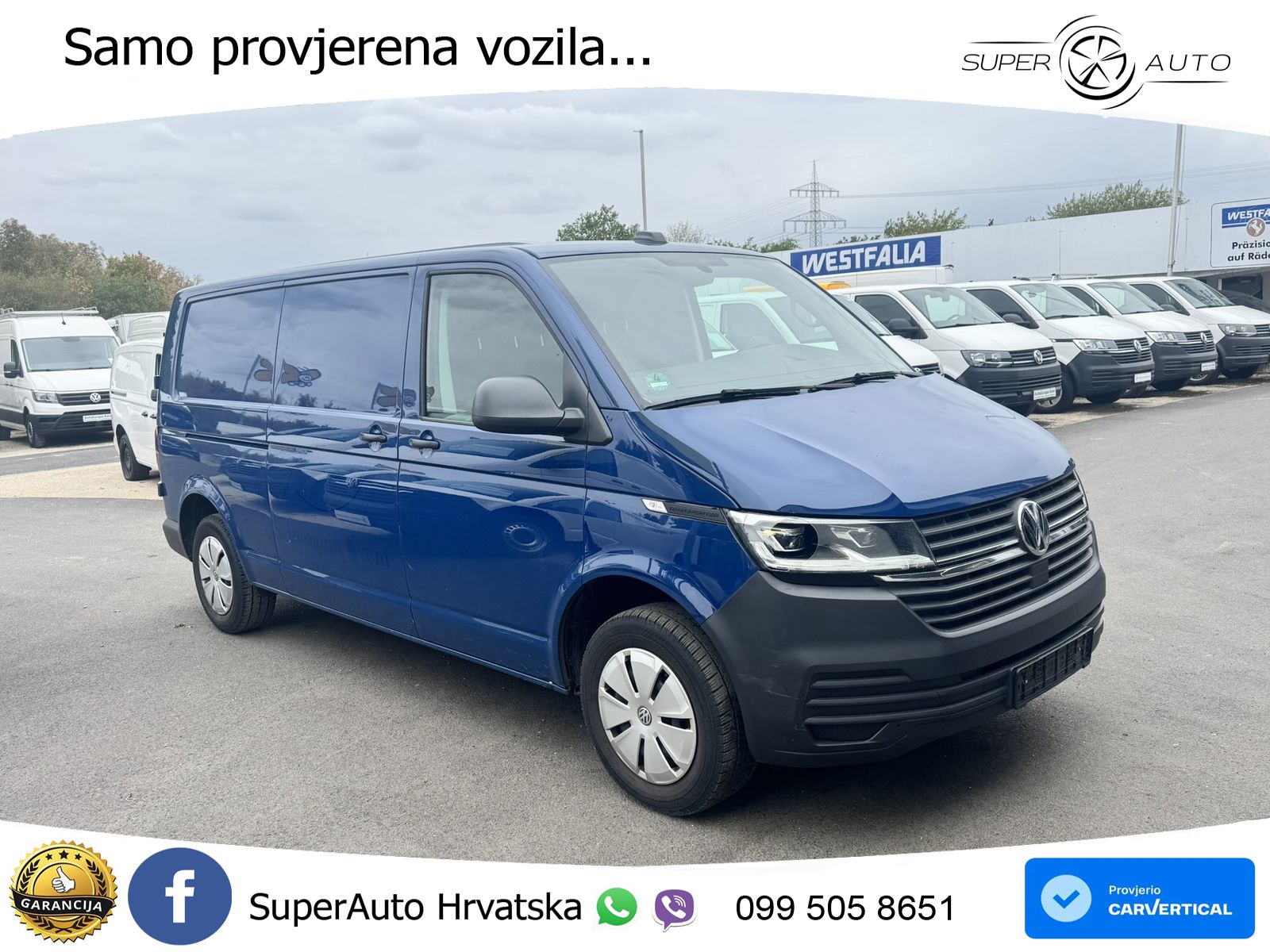 Volkswagen T6 Transporter 6.1 Kasten TDI LR AHK*LED*Kamera 150 KS