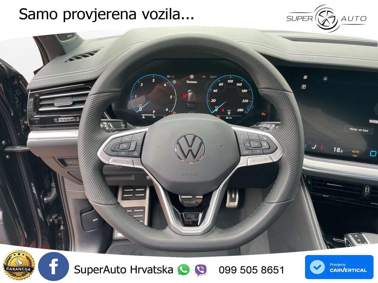 Volkswagen Touareg 3.0 V6 TDI (286 KS) 4MOTION Tiptronic ZRAČNI+ACC+GR SJED+KAM+PANO
