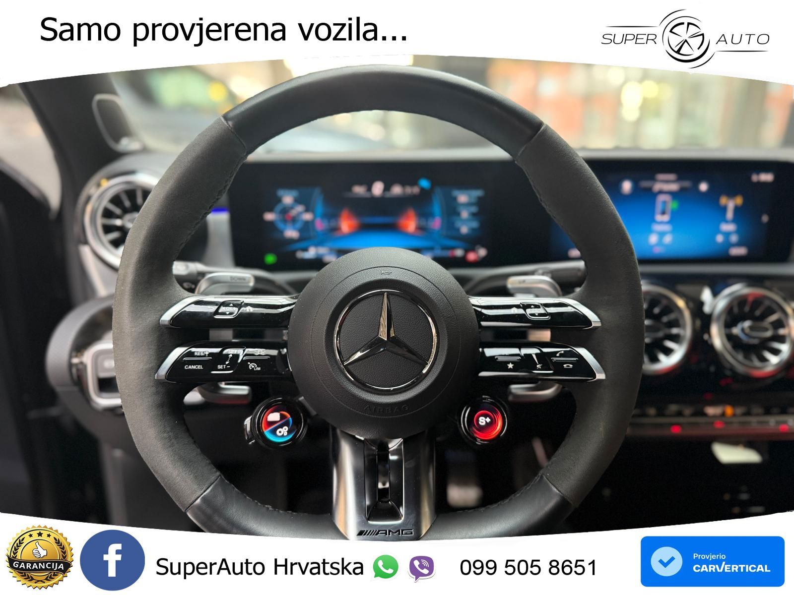Mercedes-Benz AMG A 45 S 4MATIC+ AMG SPEEDSHIFT DCT 8G ACC+HEAD+GR SJED+360+PANO