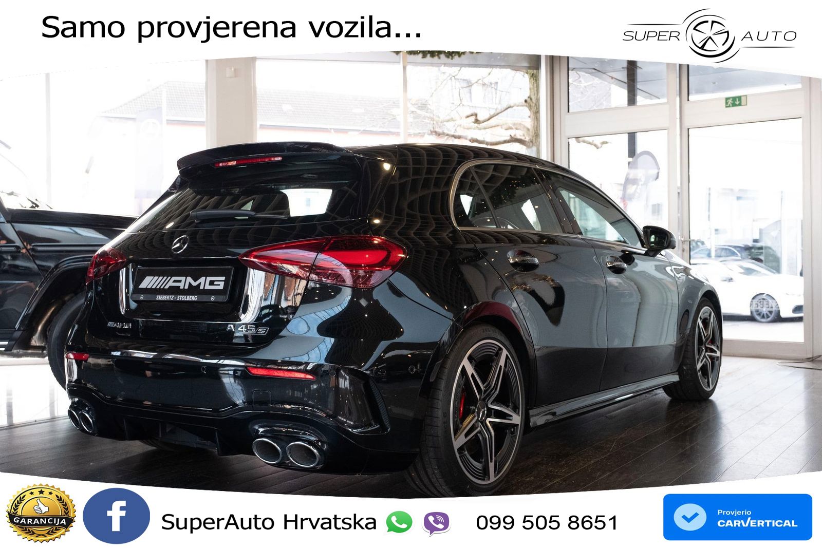 Mercedes-Benz AMG A 45 S 4MATIC+ AMG SPEEDSHIFT DCT 8G ACC+HEAD+GR SJED+360+PANO