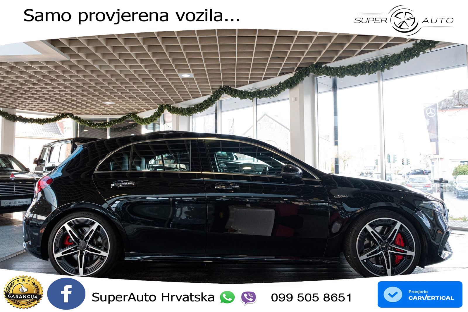 Mercedes-Benz AMG A 45 S 4MATIC+ AMG SPEEDSHIFT DCT 8G ACC+HEAD+GR SJED+360+PANO