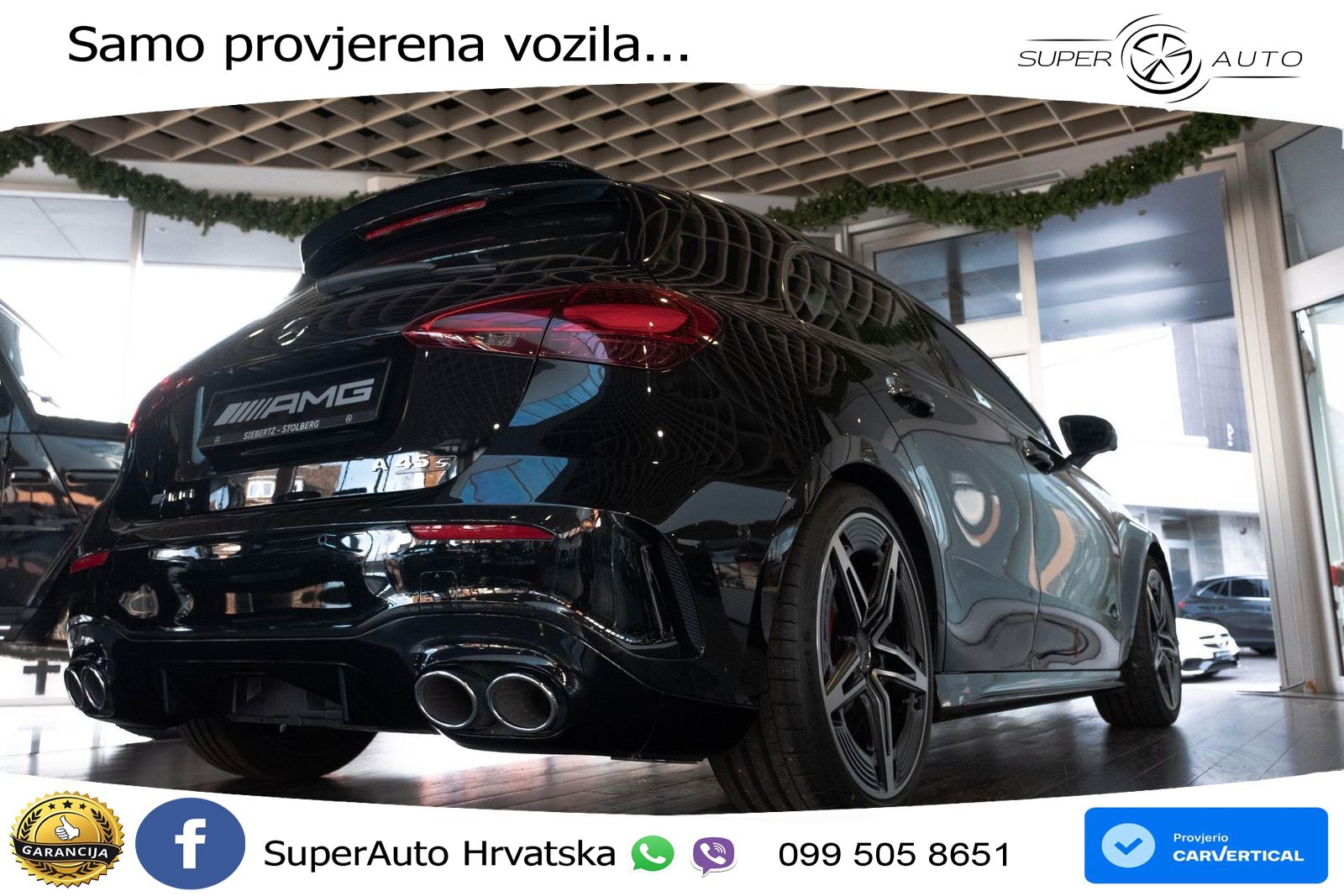 Mercedes-Benz AMG A 45 S 4MATIC+ AMG SPEEDSHIFT DCT 8G ACC+HEAD+GR SJED+360+PANO
