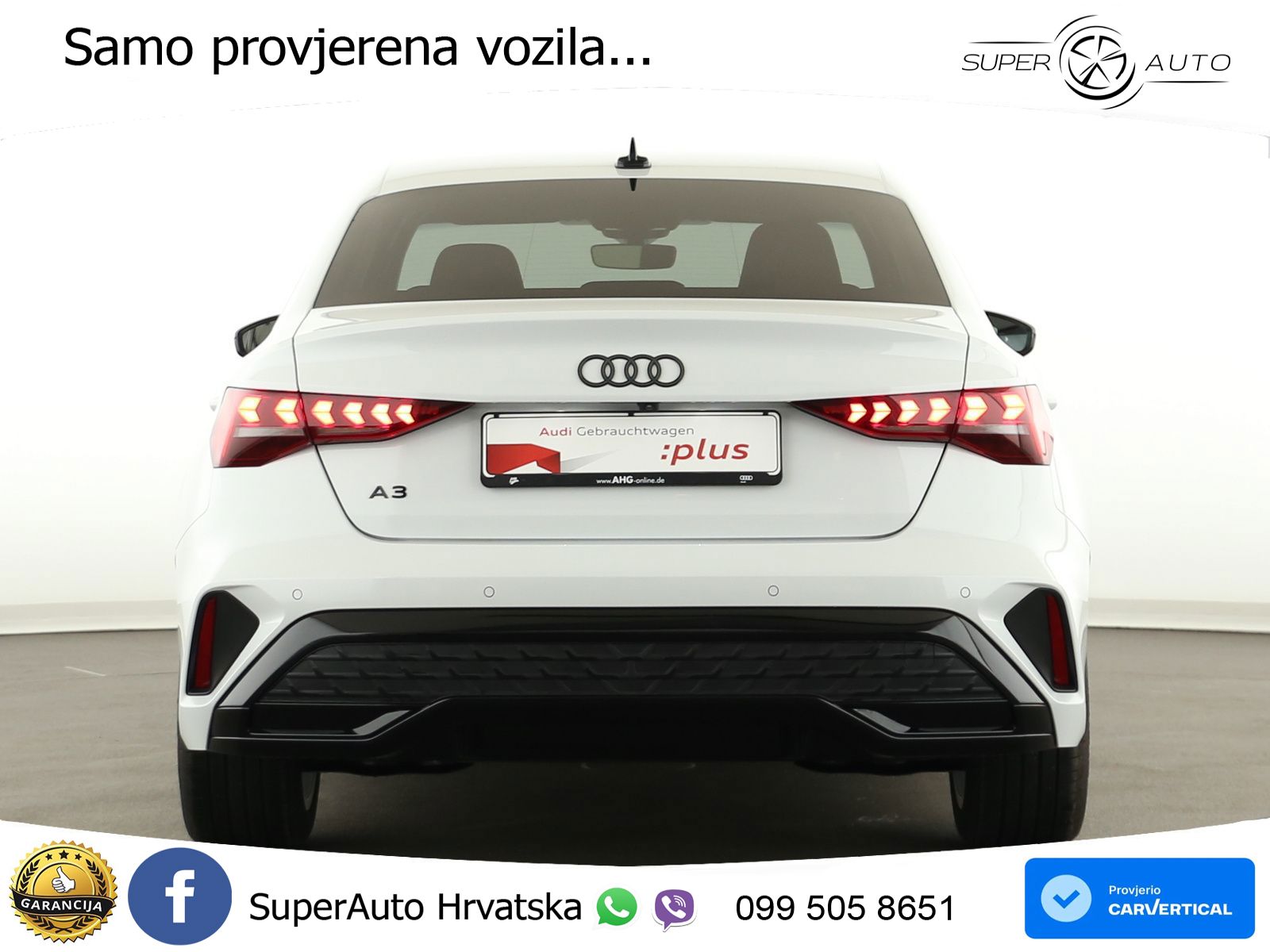Audi A3 Limuzina 35 TFSI (150 KS) S tronic S line LED+GR SJED+ACC