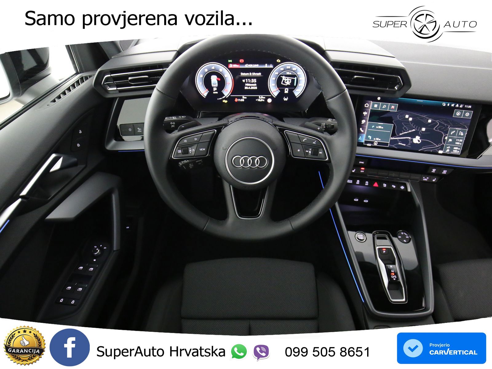 Audi A3 Limuzina 35 TFSI (150 KS) S tronic S line LED+GR SJED+ACC