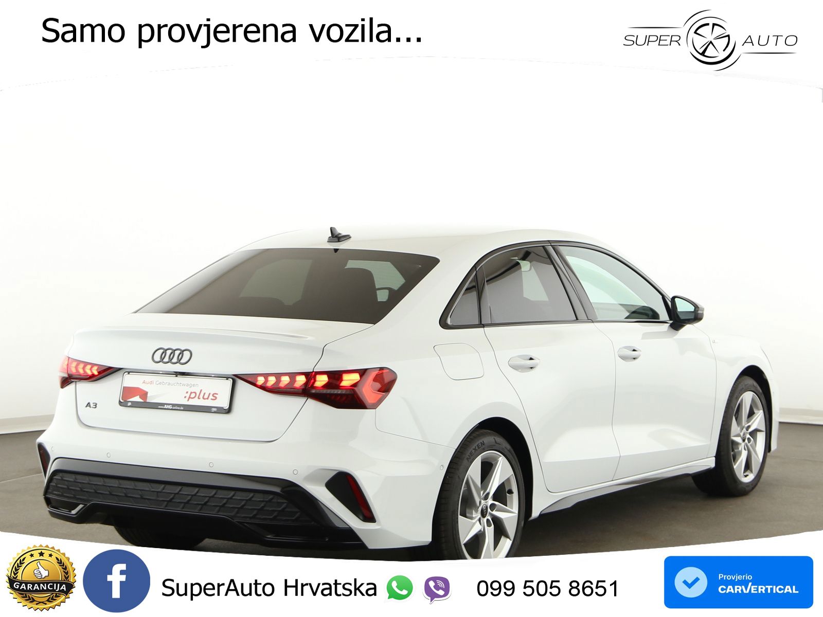Audi A3 Limuzina 35 TFSI (150 KS) S tronic S line LED+GR SJED+ACC
