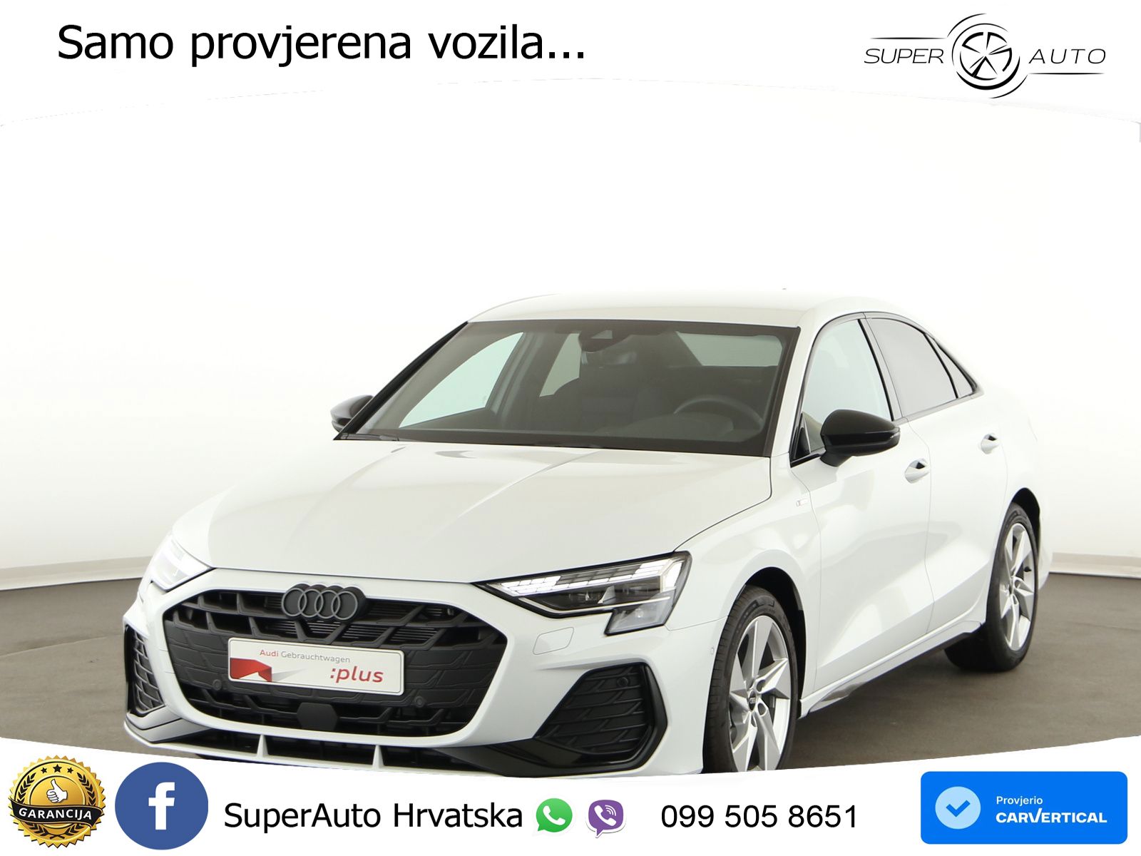 Audi A3 Limuzina 35 TFSI (150 KS) S tronic S line LED+GR SJED+ACC