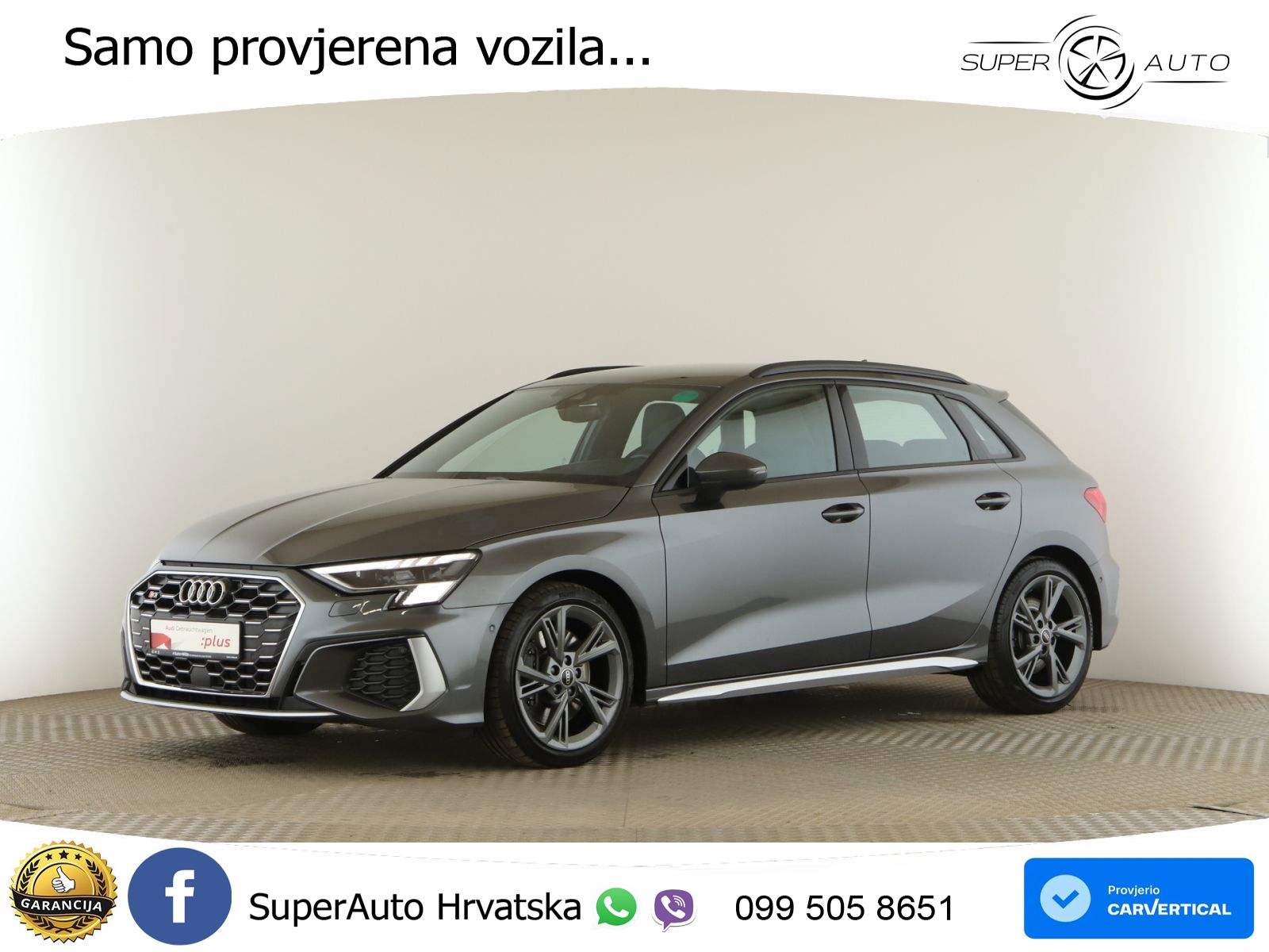 Audi S3 2.0 TFSI (310 KS) quattro S tronic MATRIX+GR SJED+KAM