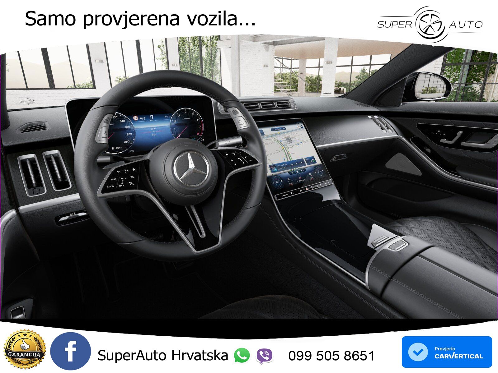 Mercedes S 580 V8 (503 KS) EQ Boost 4MATIC 9G-TRONIC ZRAČNI+ACC+4xGR SJED+360