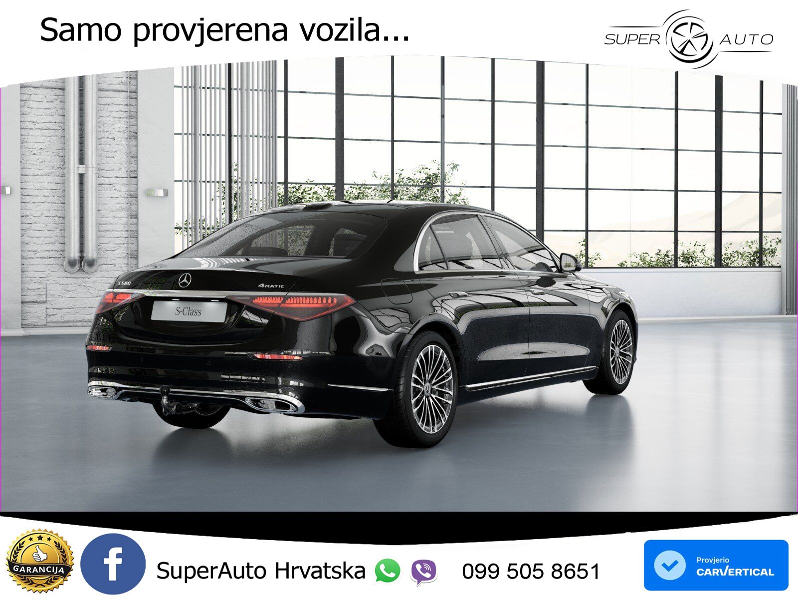 Mercedes S 580 V8 (503 KS) EQ Boost 4MATIC 9G-TRONIC ZRAČNI+ACC+4xGR SJED+360
