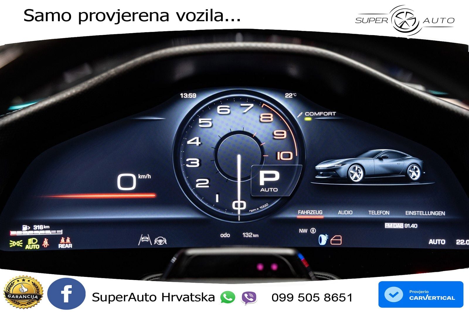 Ferrari Amalfi 3.9 V8 (640 KS) F1 DCT LED+GR SJED+ACC