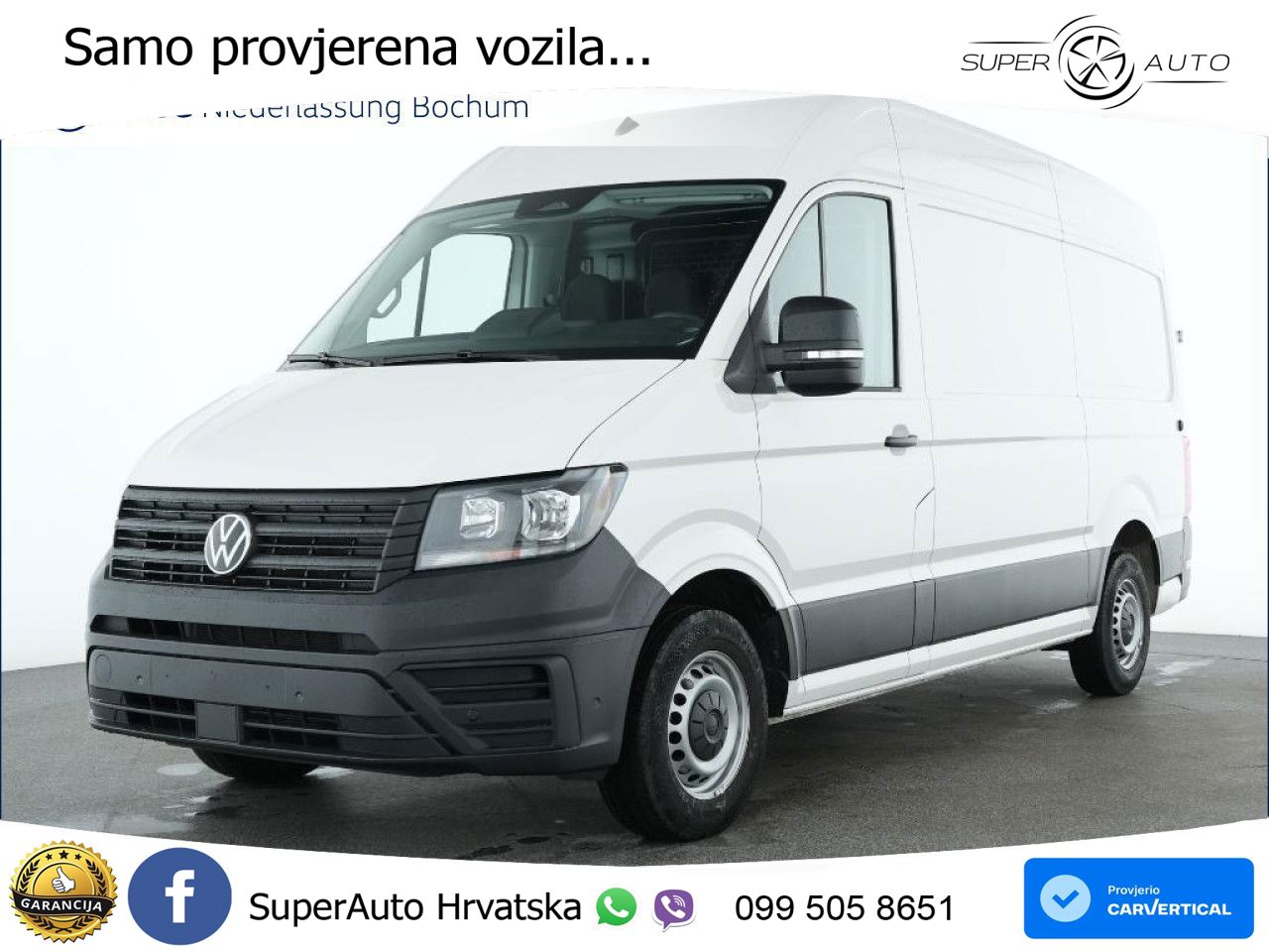 Volkswagen Crafter Kasten mittel Radstand AHK Kamera Euro6 140 KS