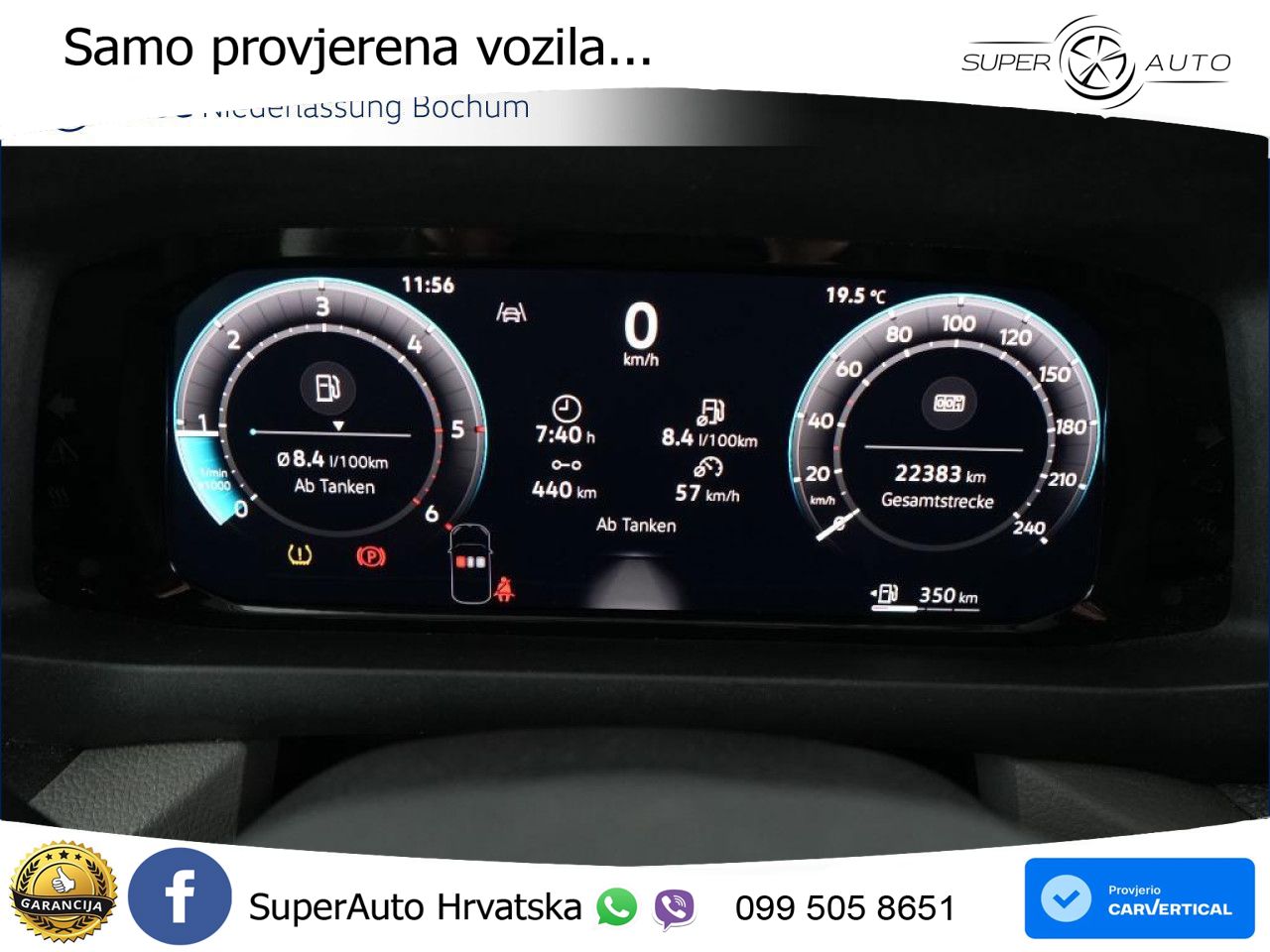 Volkswagen Crafter Kasten mittel Radstand AHK Kamera Euro6 140 KS