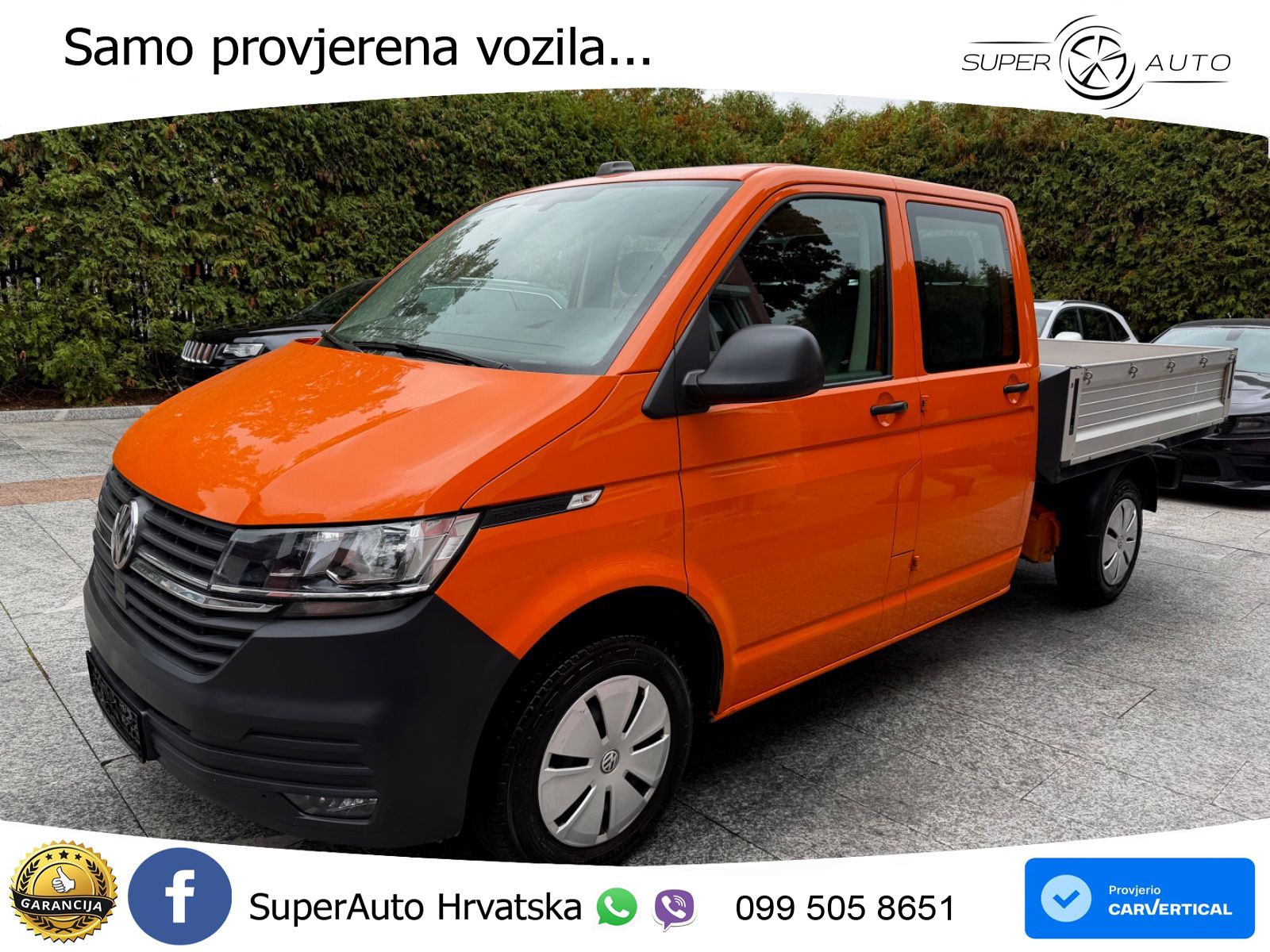 Volkswagen T6.1 Transporter 2.0 TDI DSG Pritsche Lang DoKa 150 KS