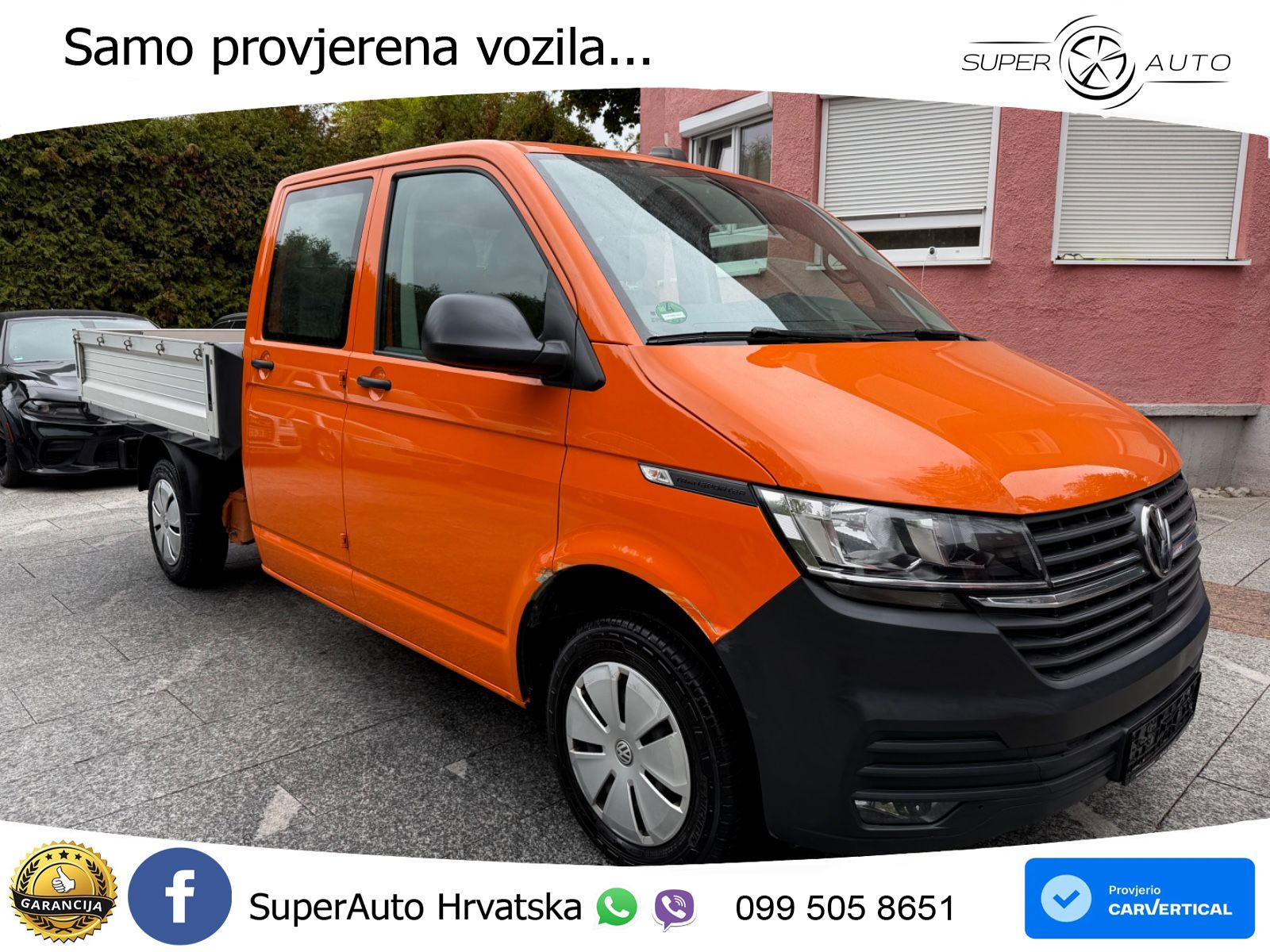 Volkswagen T6.1 Transporter 2.0 TDI DSG Pritsche Lang DoKa 150 KS