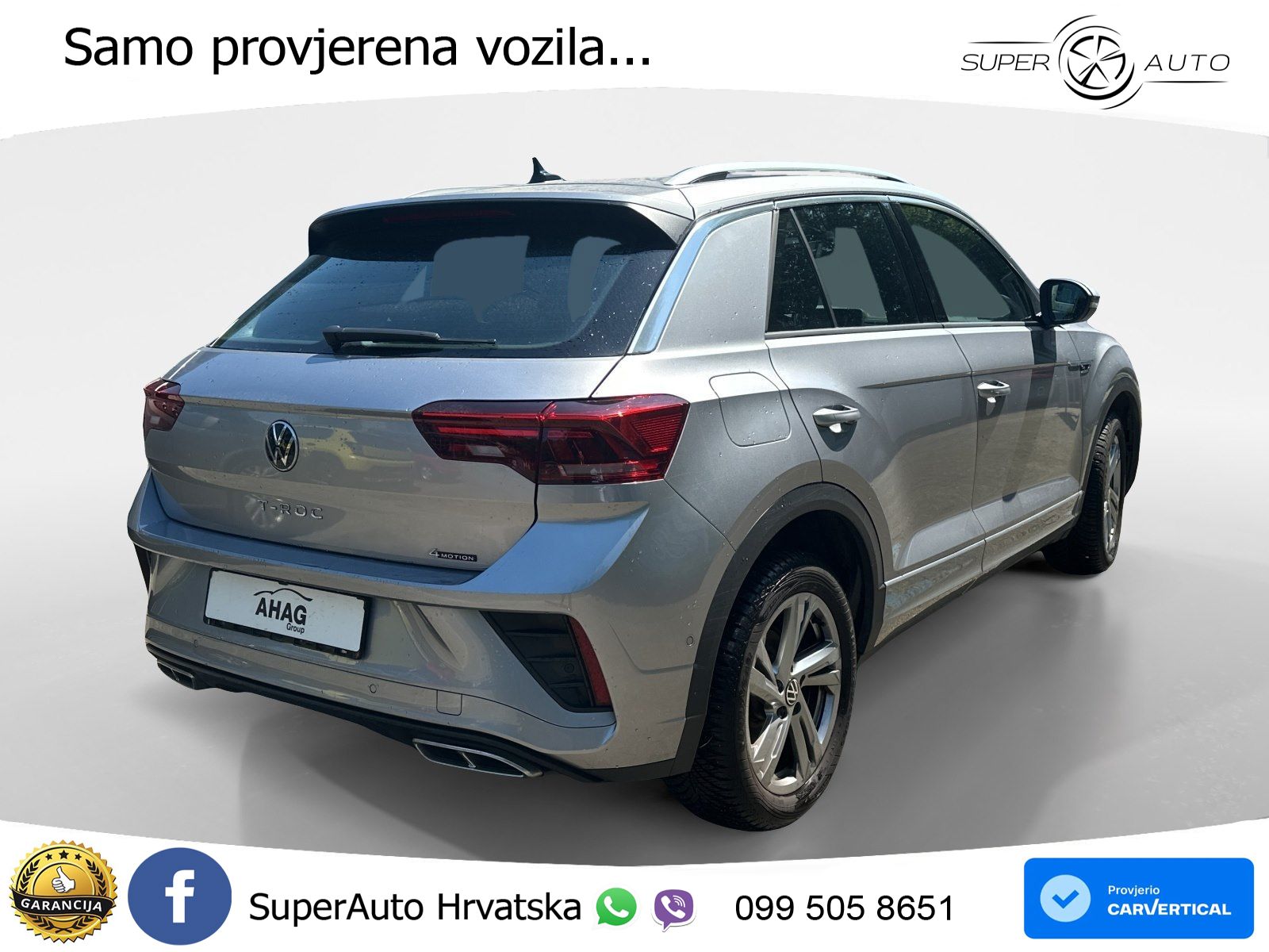 Volkswagen T-Roc 2.0 TSI (190 KS) 4M DSG LED+GR SJED+ACC