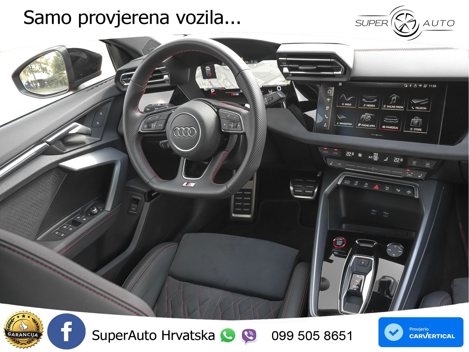 Audi S3 2.0 TFSI (333 KS) quattro S tronic MATRIX+GR SJED+KAM