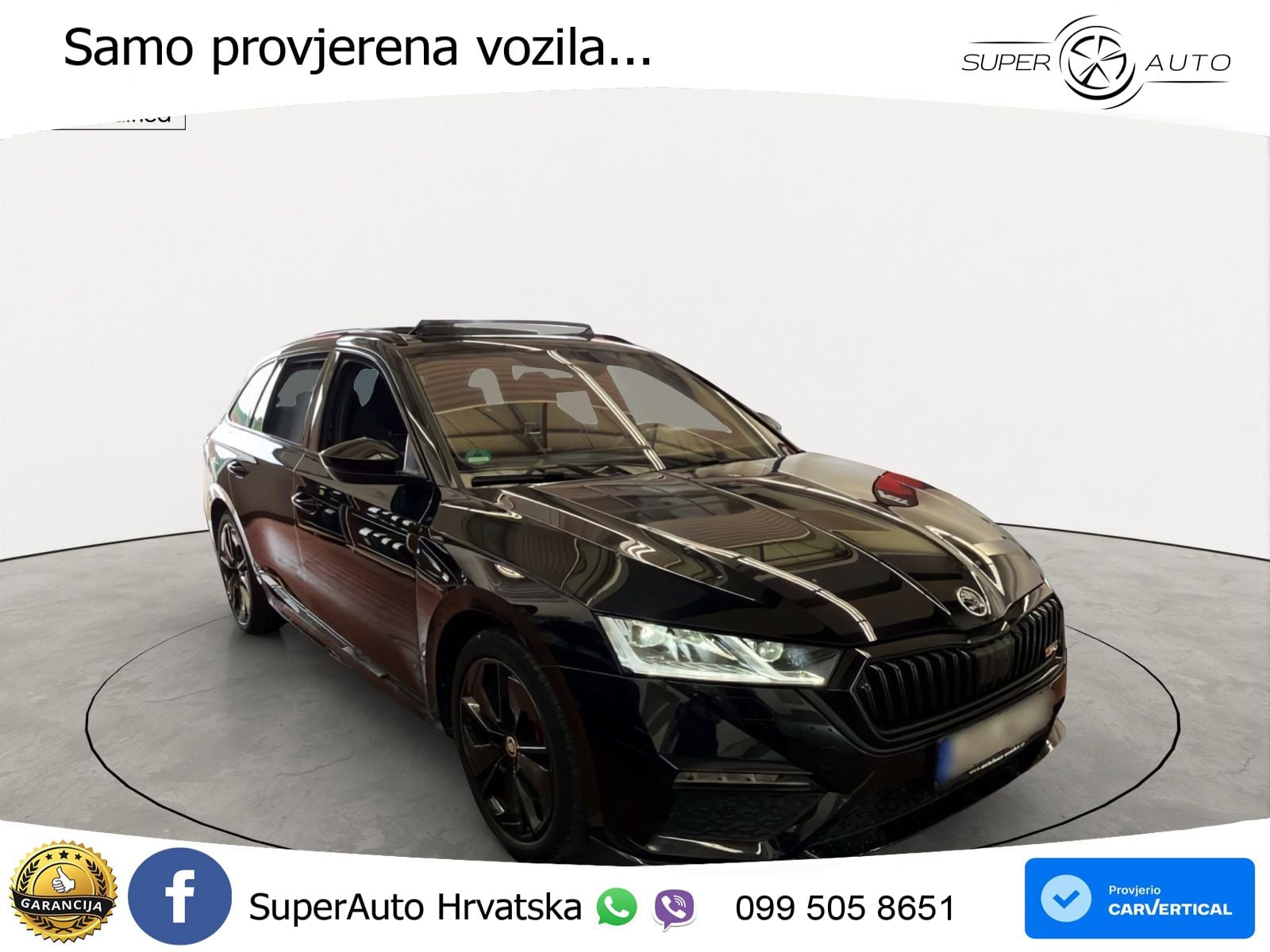 Škoda Octavia Combi RS 2.0 TSI (245 KS) DSG LED+GR SJED+ACC